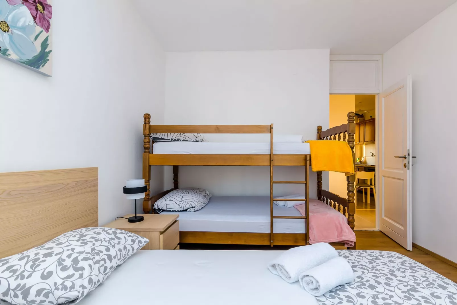 Apartment Boca - One Bedroom Apartment with Balcony and Sea View-Chambre