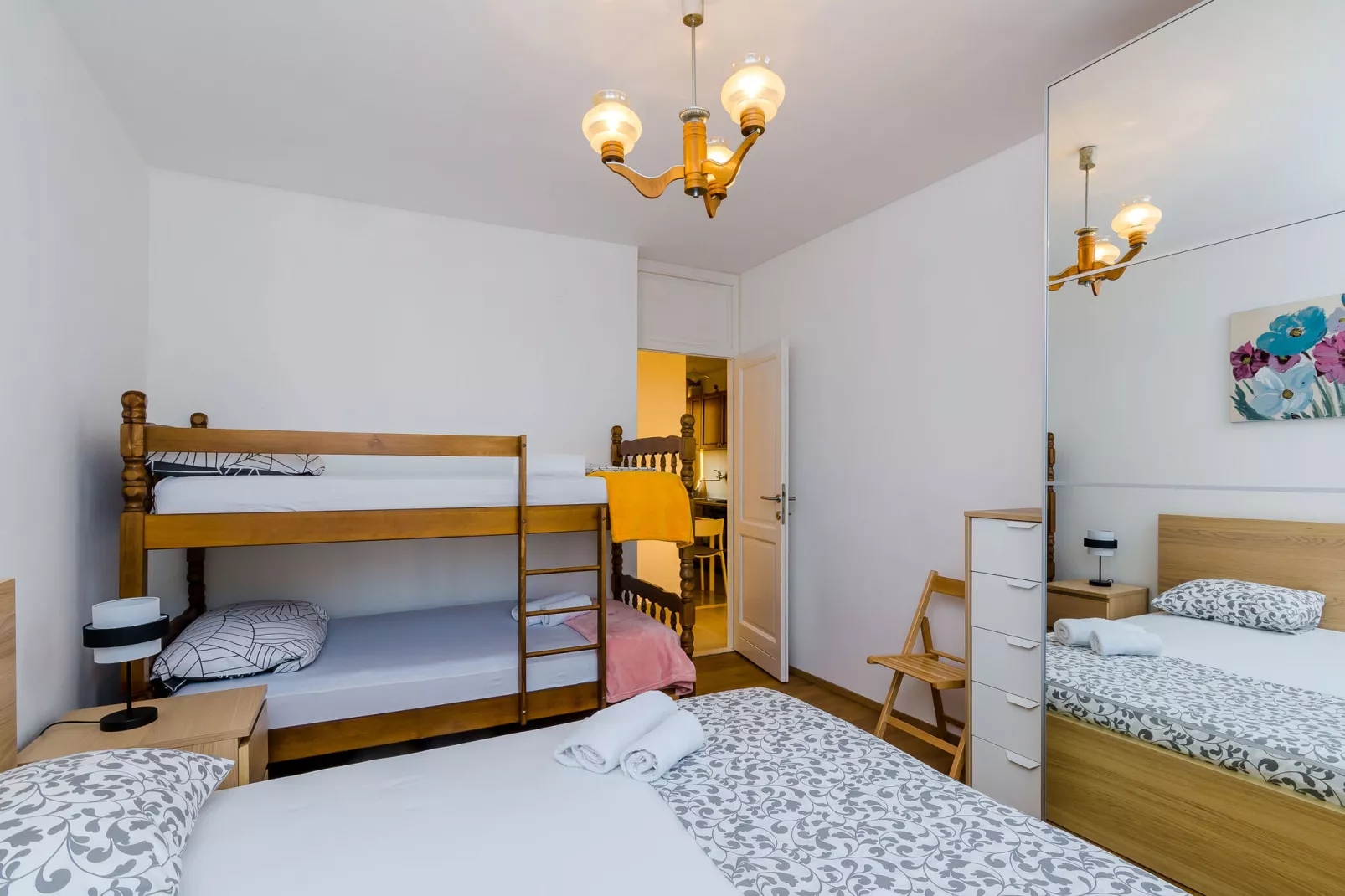 Apartment Boca - One Bedroom Apartment with Balcony and Sea View-Chambre