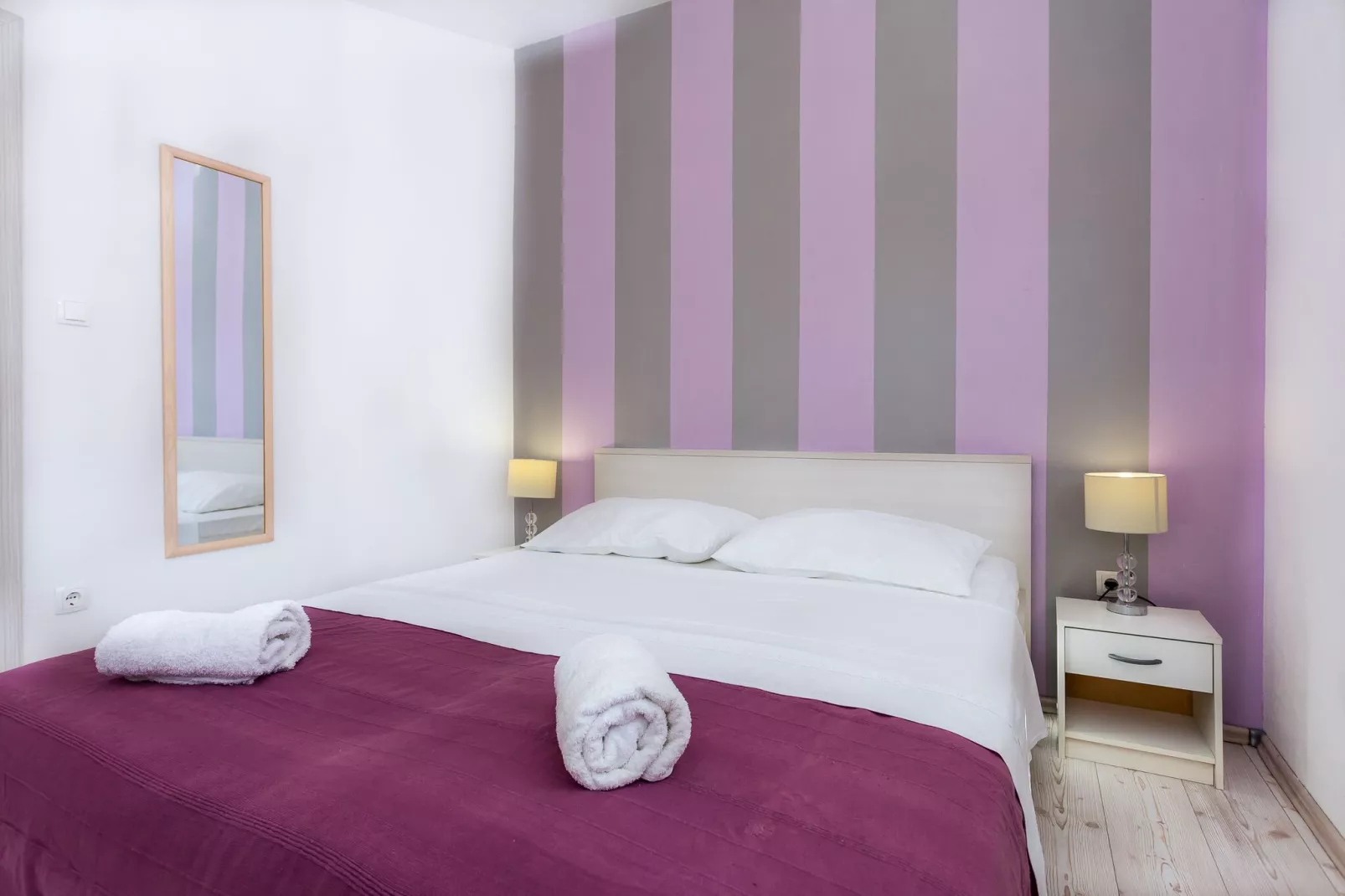Apartments Magdales - Two Bedroom Apartment with Balcony A1-Bedroom
