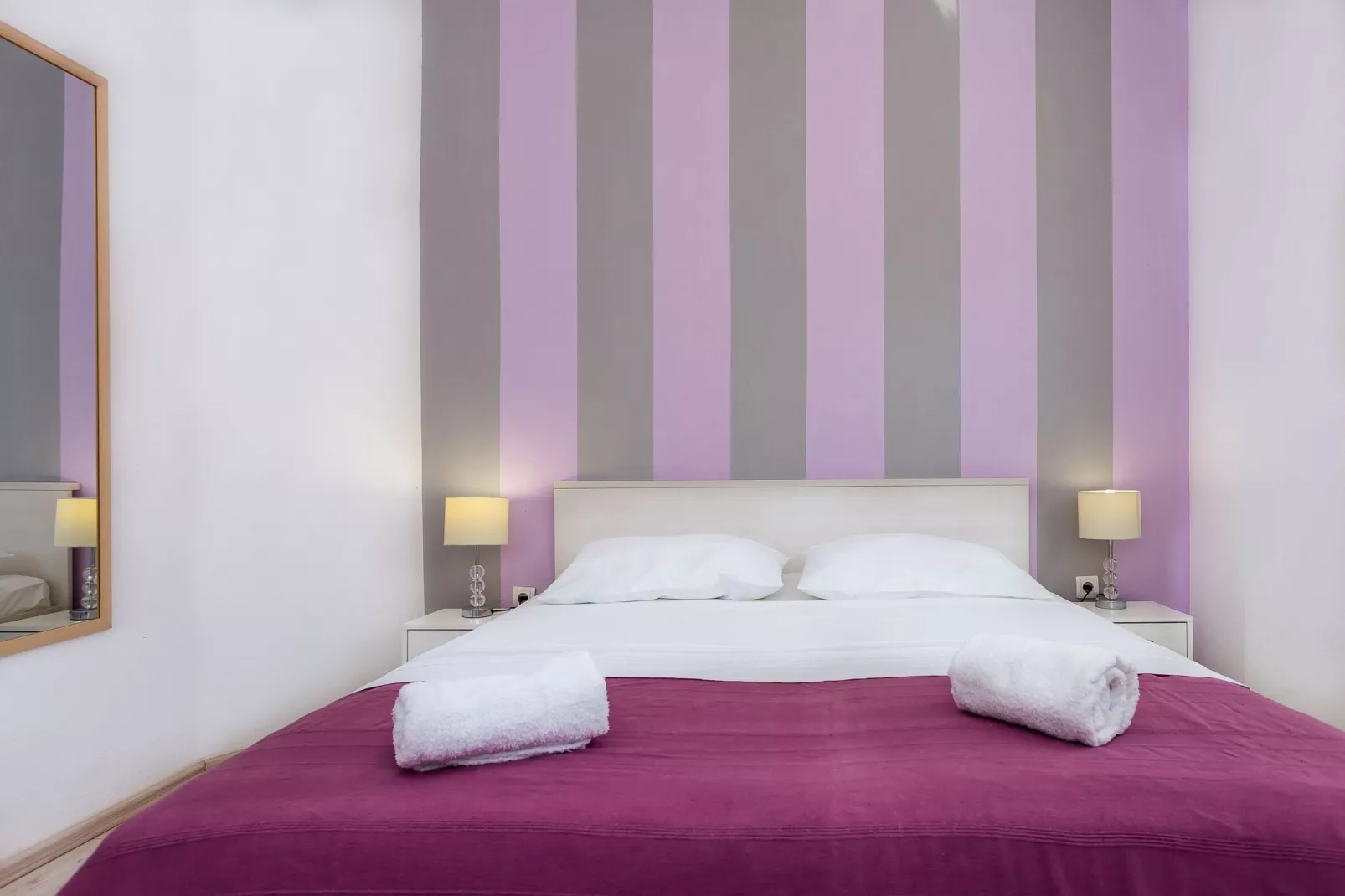 Apartments Magdales - Two Bedroom Apartment with Balcony A1-Bedroom