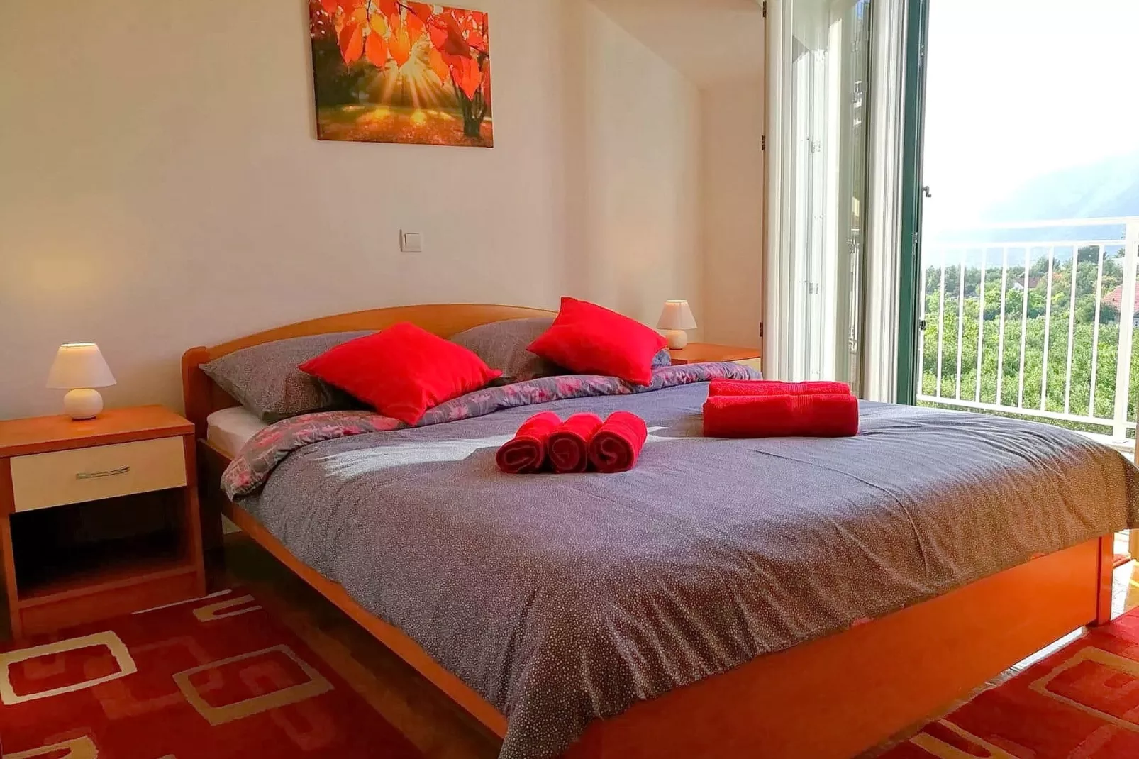 Apartments Kola - Two Bedroom Apartment with Balcony and Sea View (2)-Bedroom