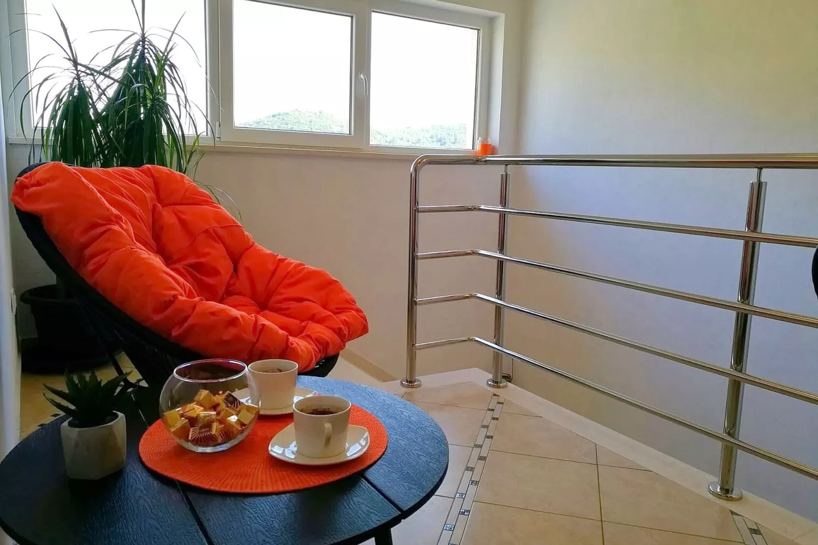 Apartments Kola - Two Bedroom Apartment with Balcony and Sea View (2)-Indoor