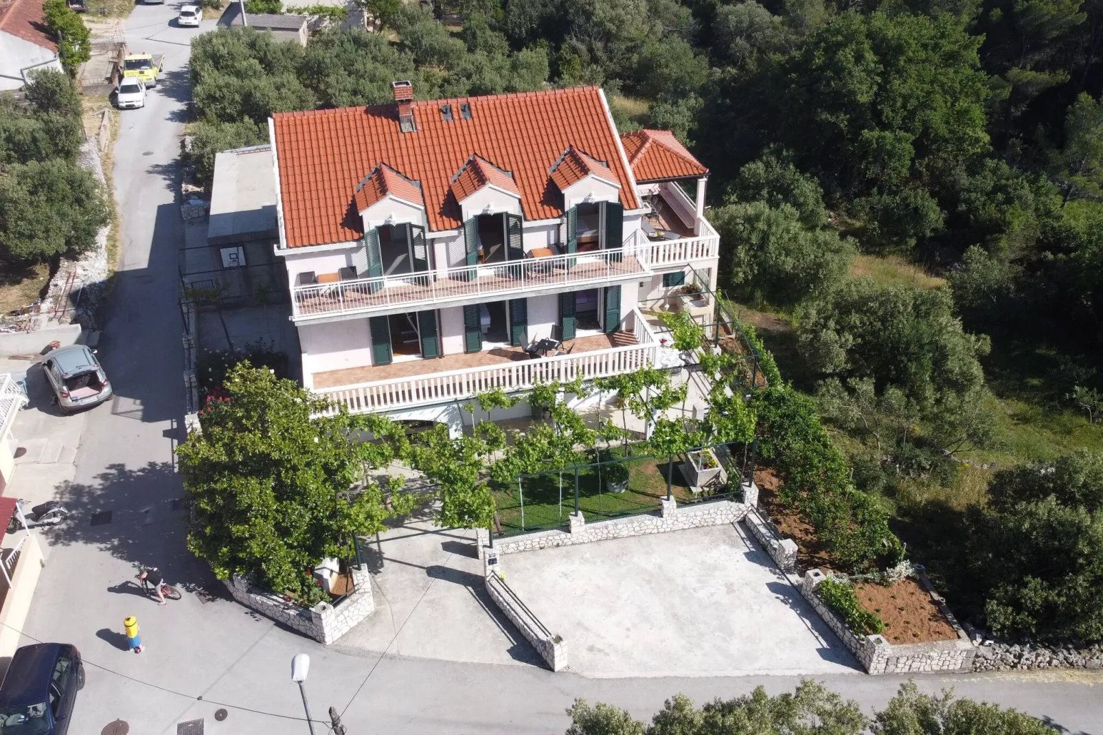 Apartments Kola - Two Bedroom Apartment with Balcony and Sea View (2)-View