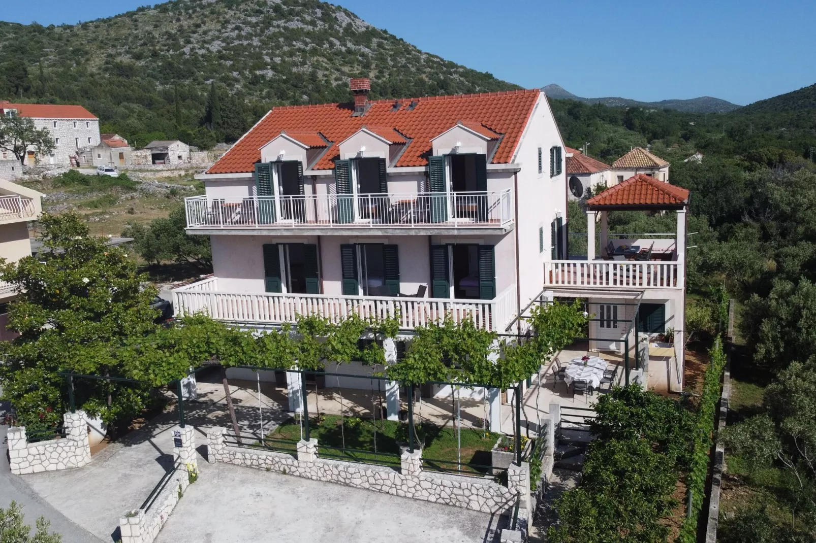 Apartments Kola - Two Bedroom Apartment with Balcony and Sea View (2)-View