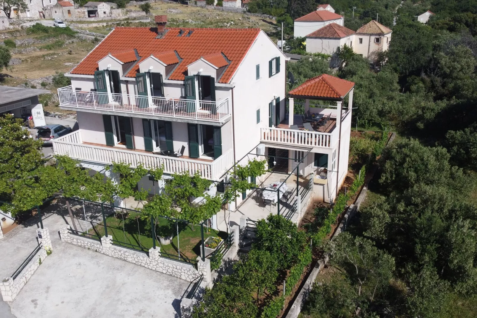 Apartments Kola - Two Bedroom Apartment with Balcony and Sea View (2)-Outdoor