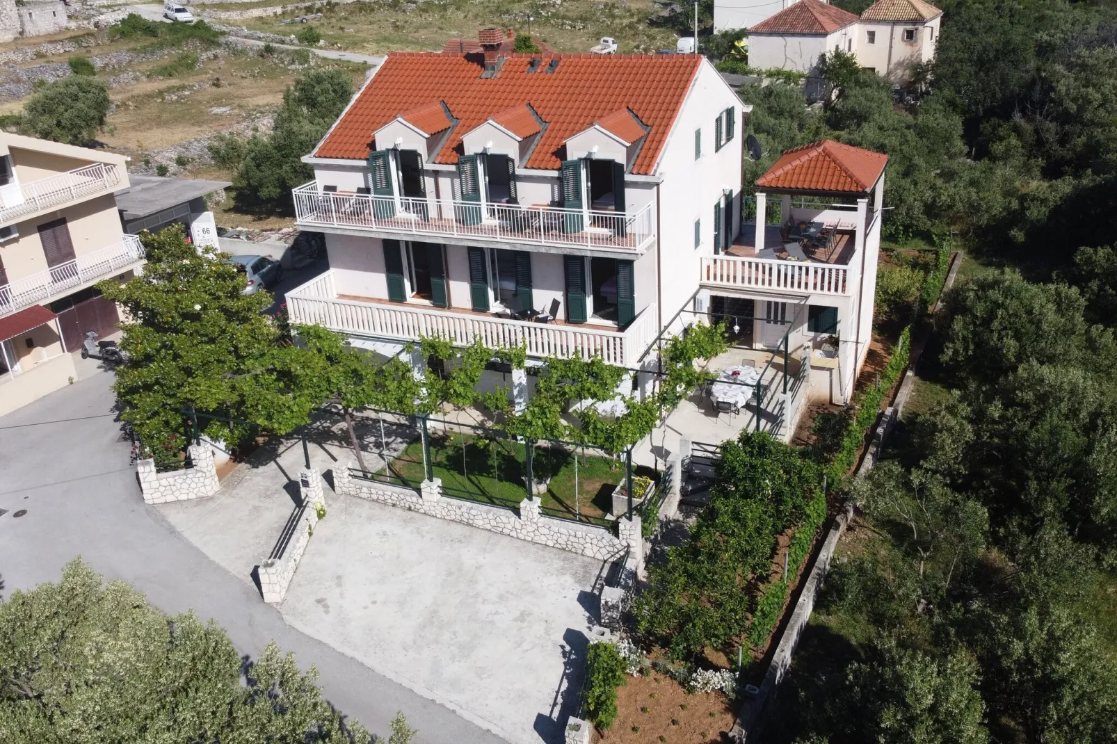 Apartments Kola - Two Bedroom Apartment with Balcony and Sea View (2)-Outdoor