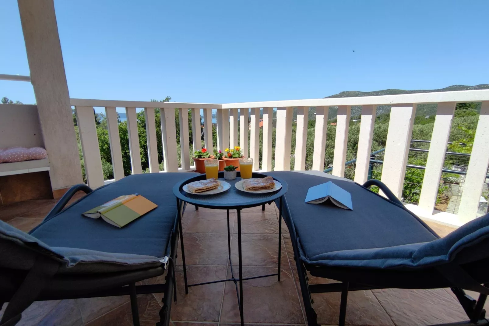Apartments Kola - Two Bedroom Apartment with Terrace and Sea View (1)-Terrace