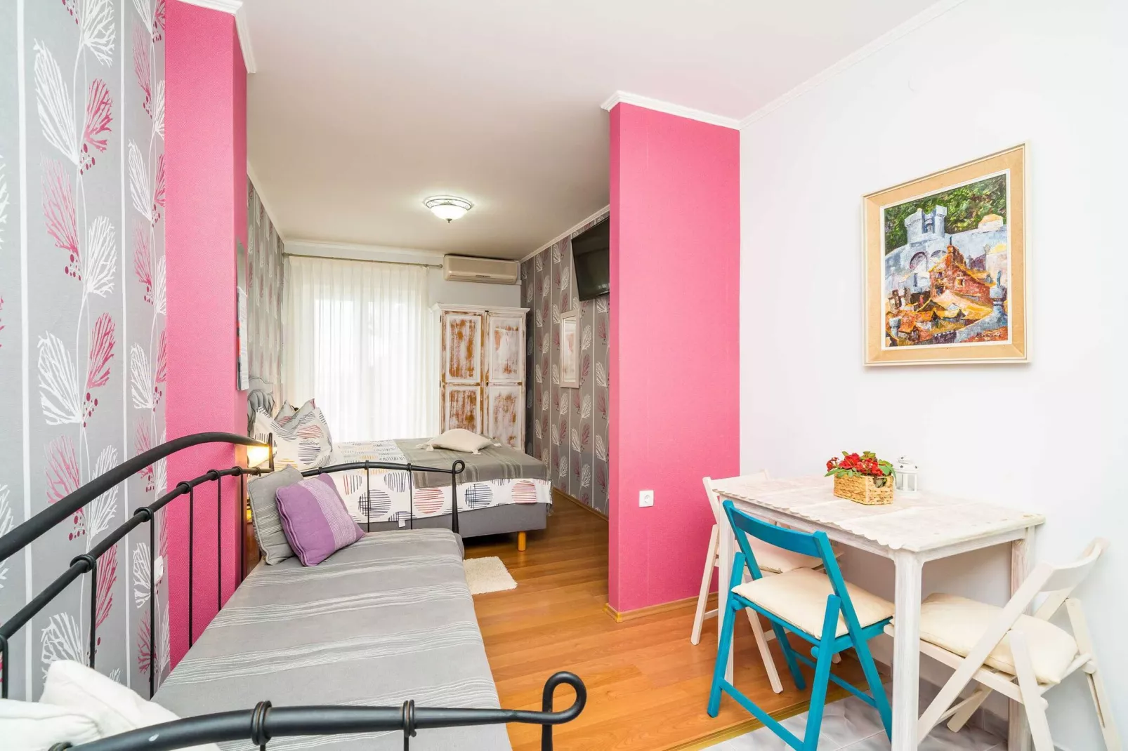 Apartment Villa Palma- Studio Apartment with Balcony and Sea View (Studio apartman 1)-Bedroom