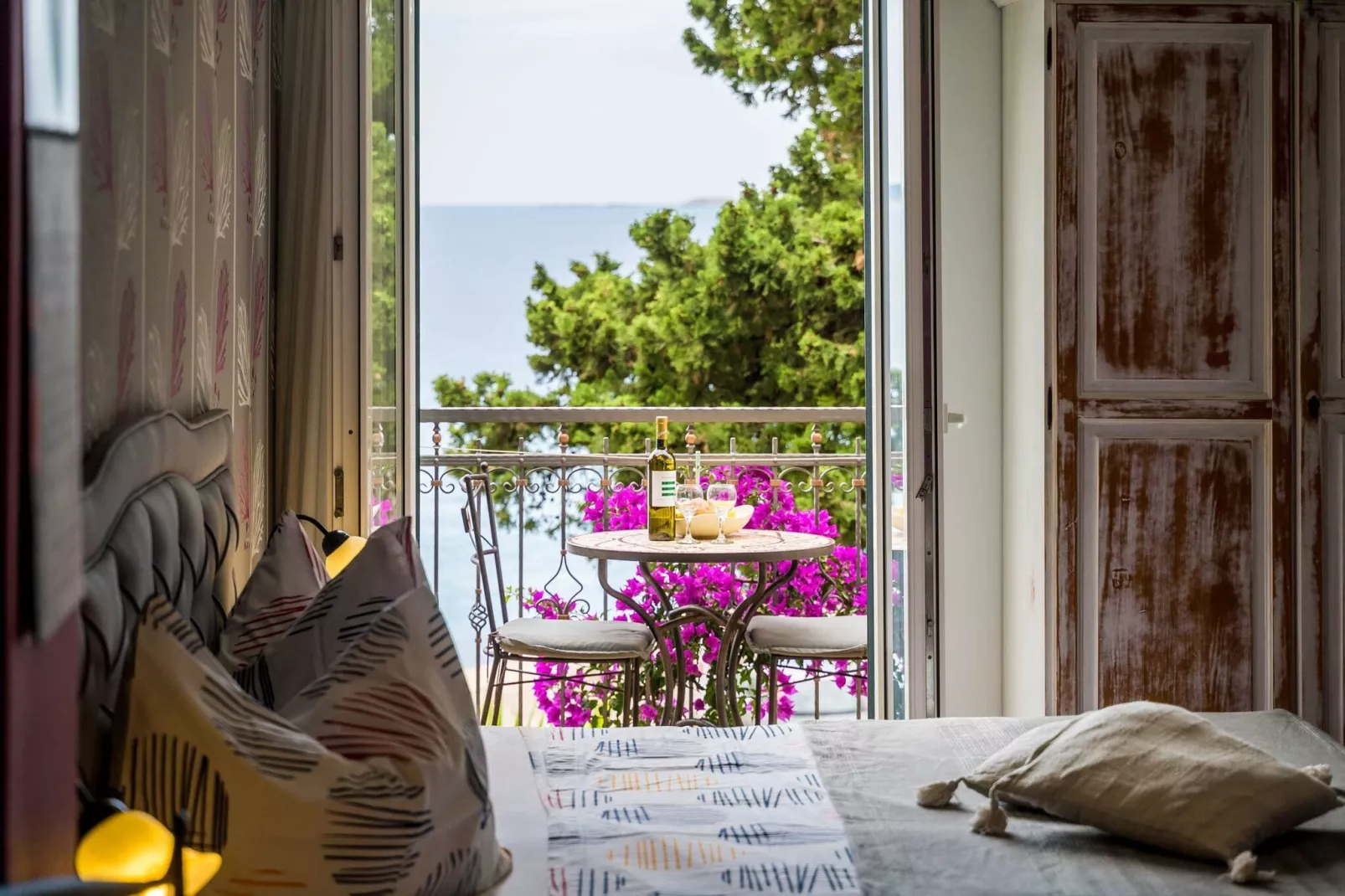 Apartment Villa Palma- Studio Apartment with Balcony and Sea View (Studio apartman 1)-Bedroom