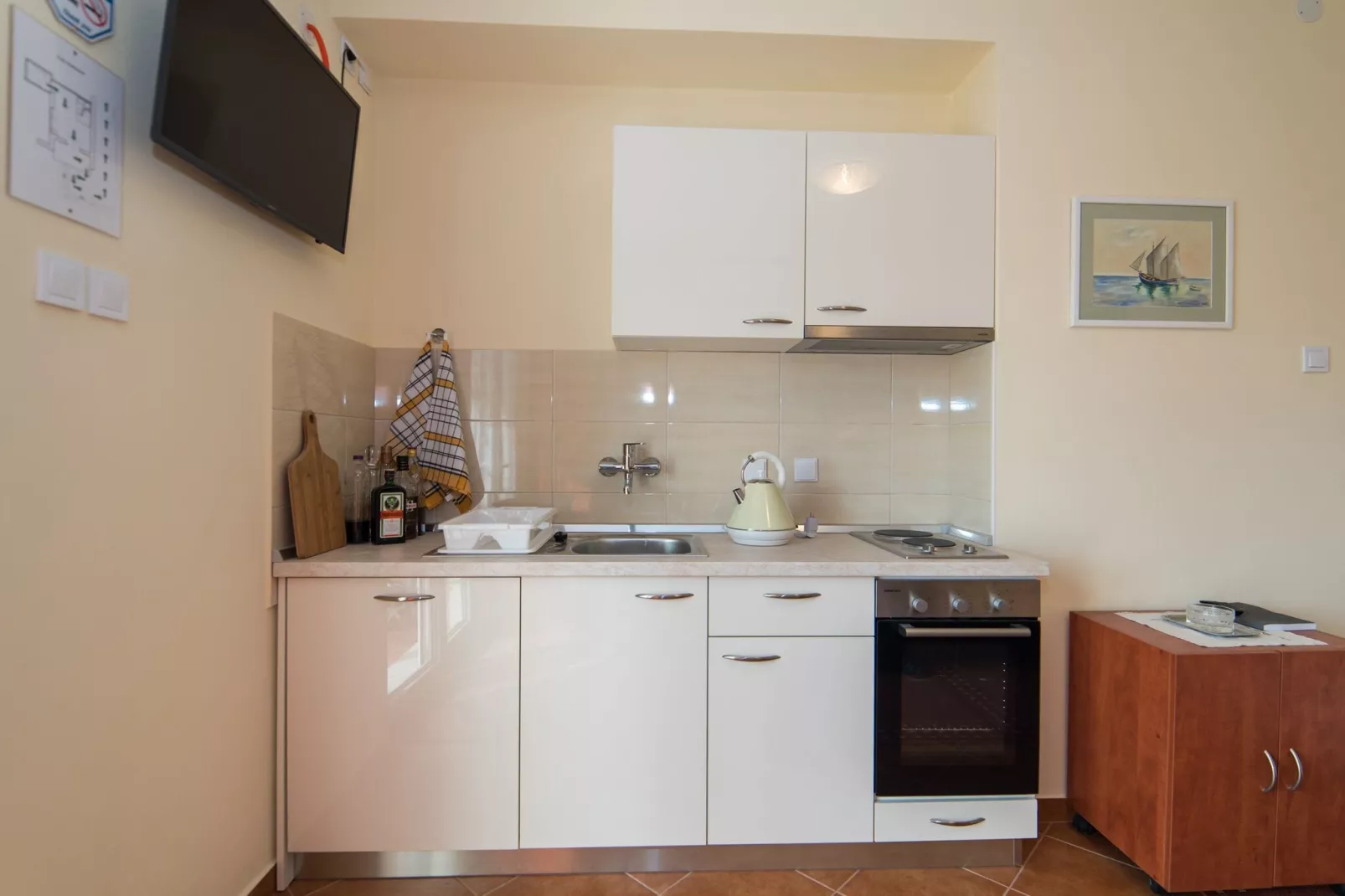 Pulastar - Studio Apartment with Terrace-Kitchen