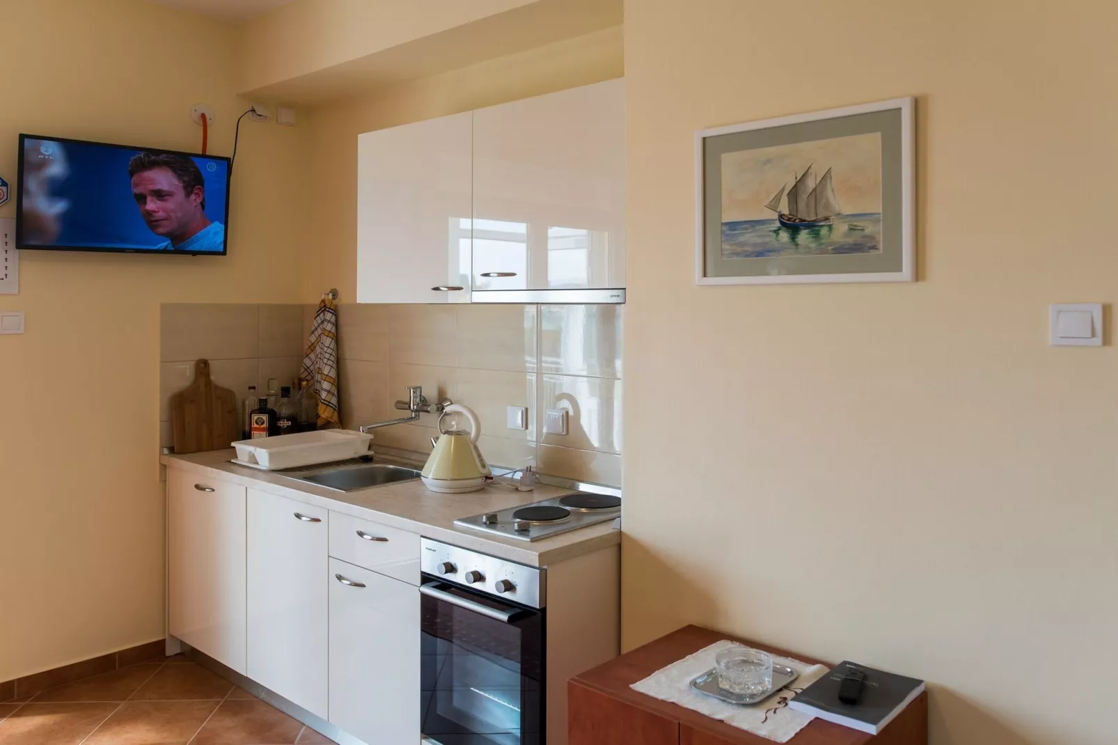 Pulastar - Studio Apartment with Terrace-Kitchen