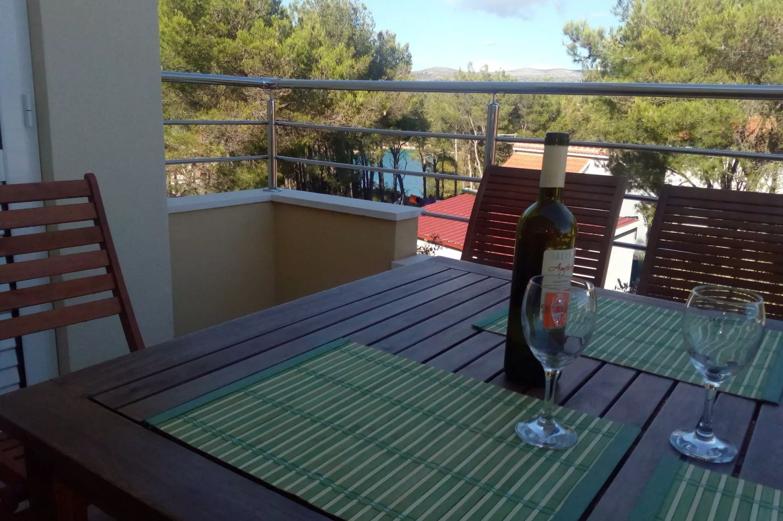 Apartments Mimose - Two Bedroom Apartment with Terrace and Sea View ( Lile)-Terrace