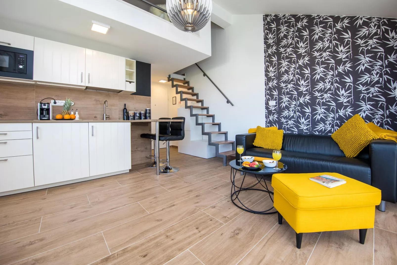 Apartment Velvet - Studio Apartment with Hot Tub-Kitchen
