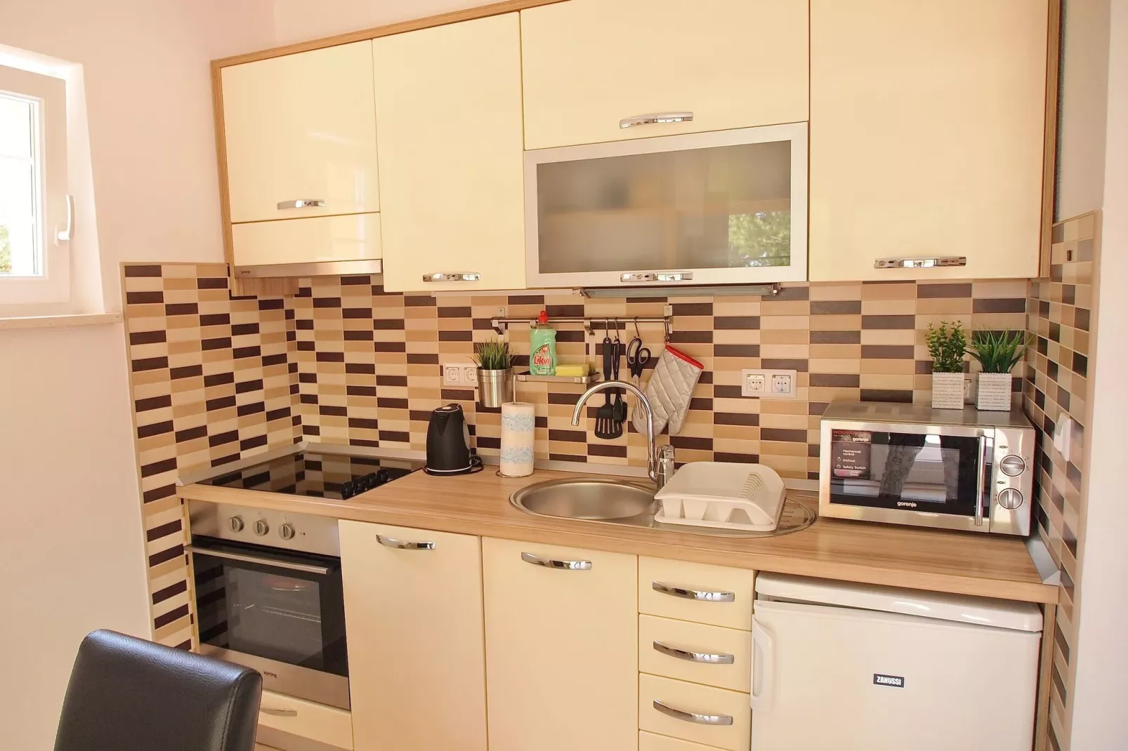 Apartments Villa Rea Orebić - One Bedroom Apartment with Terrace ( 3 )-Cuisine