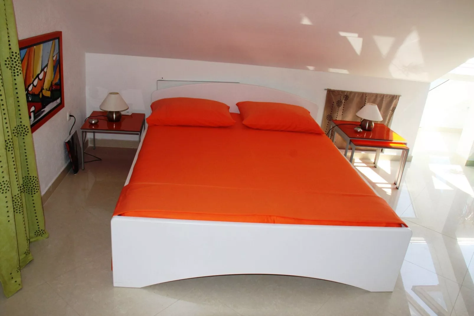 Just by the Sea Apartments- Studio Apartment with Terrace and Sea View ( Modern Loft )-Bedroom