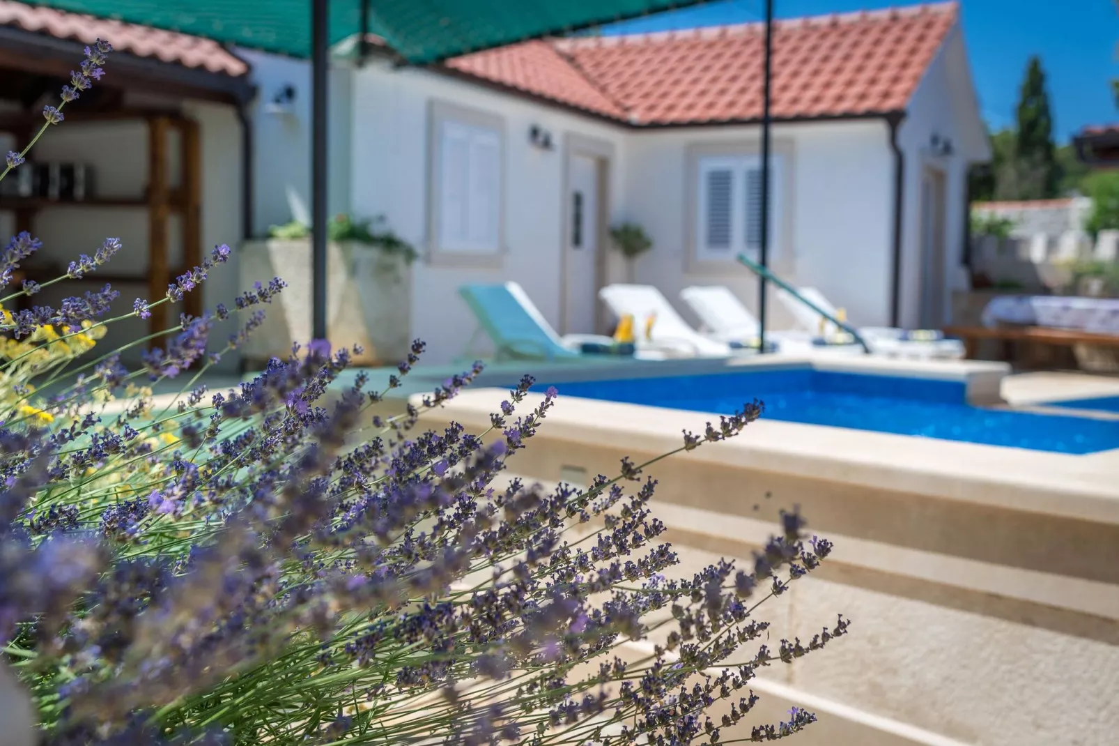 Holiday home Škrika -Three Bedroom Home with heated Pool and Jacuzzi-Pool
