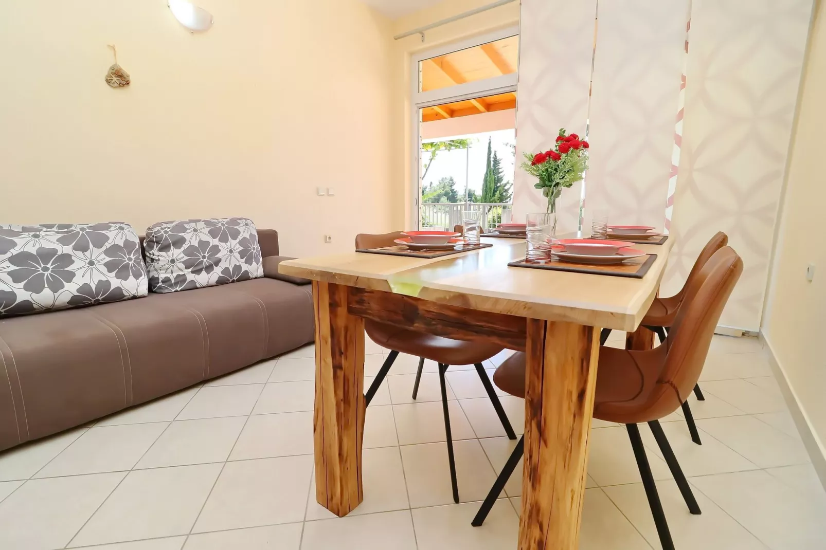 Apartments Villa Michele-One Bedroom Apartment with Terrace ( Smokva )-Esszimmer
