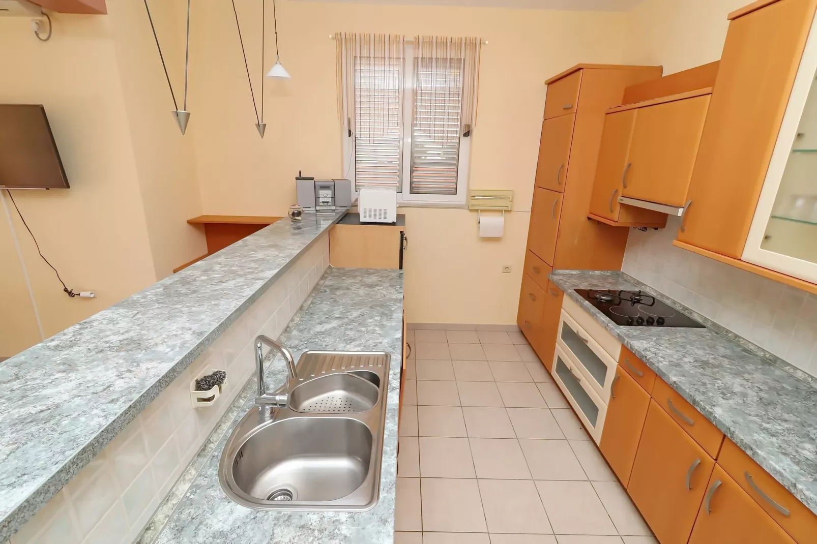 Apartments Villa Michele-One Bedroom Apartment with Terrace ( Smokva )-Küche