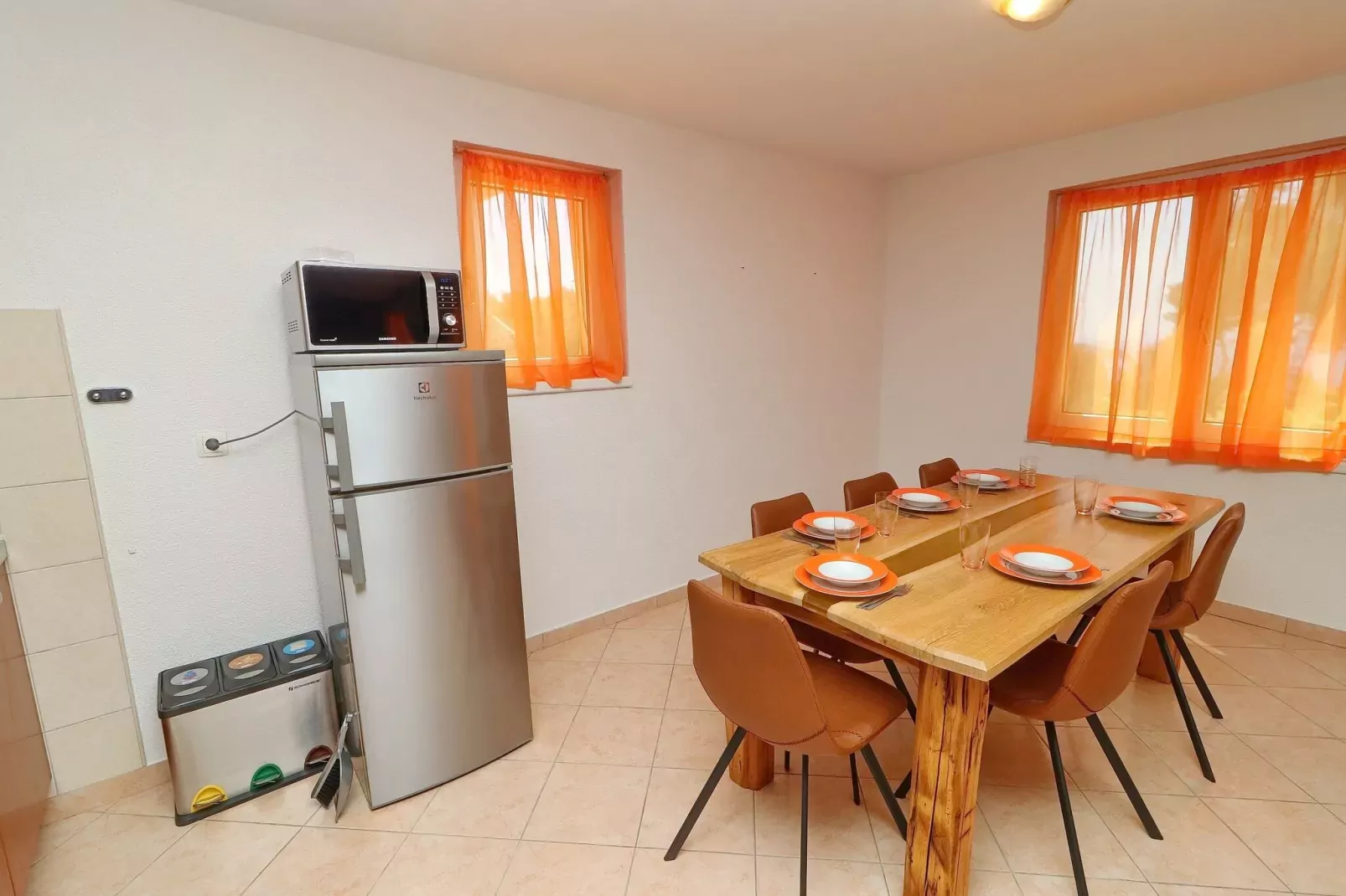 Apartments Villa Michele-Three Bedroom Apartment with Terrace ( Mandarin )-Esszimmer