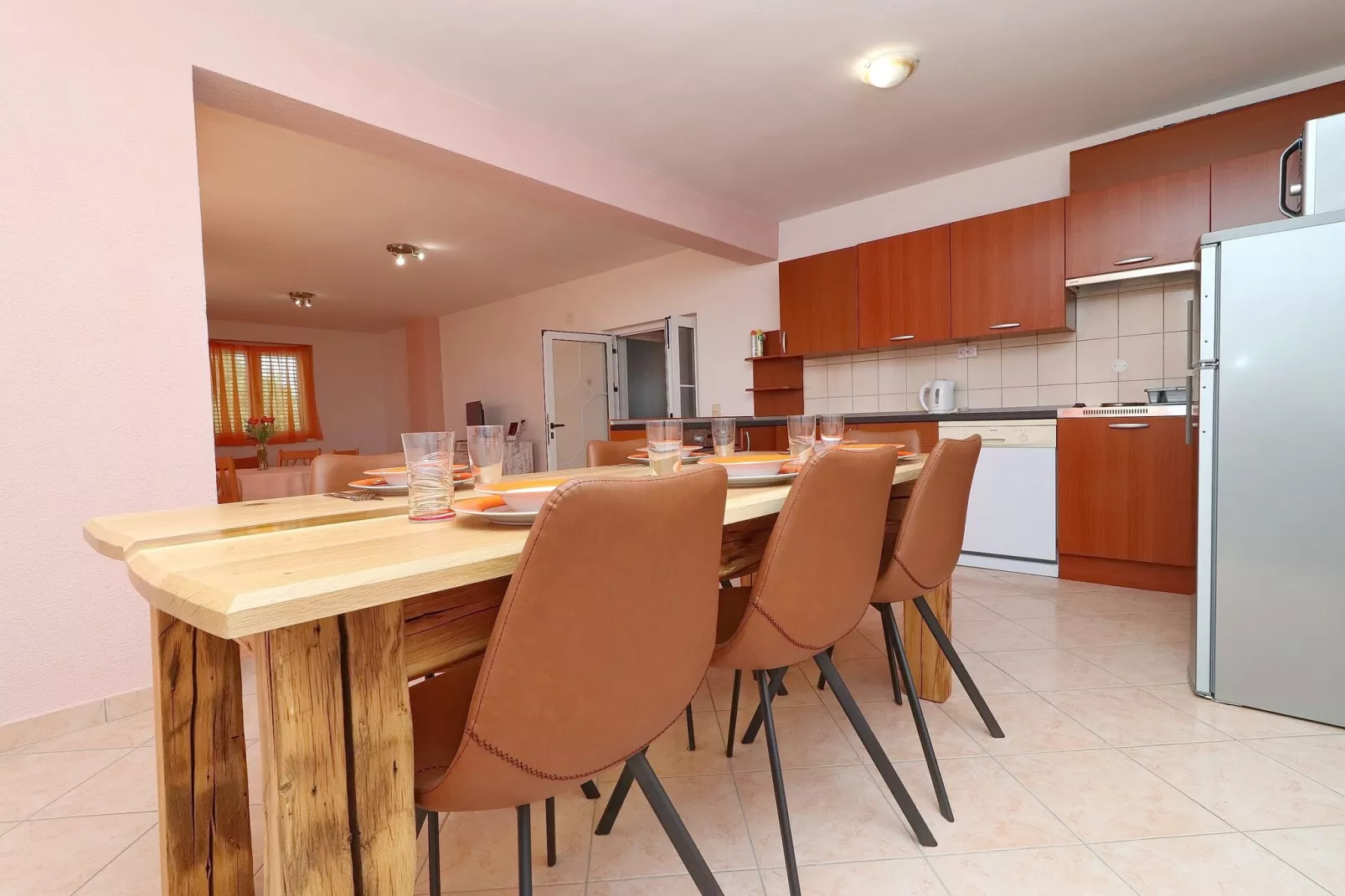 Apartments Villa Michele-Three Bedroom Apartment with Terrace ( Mandarin )-Esszimmer