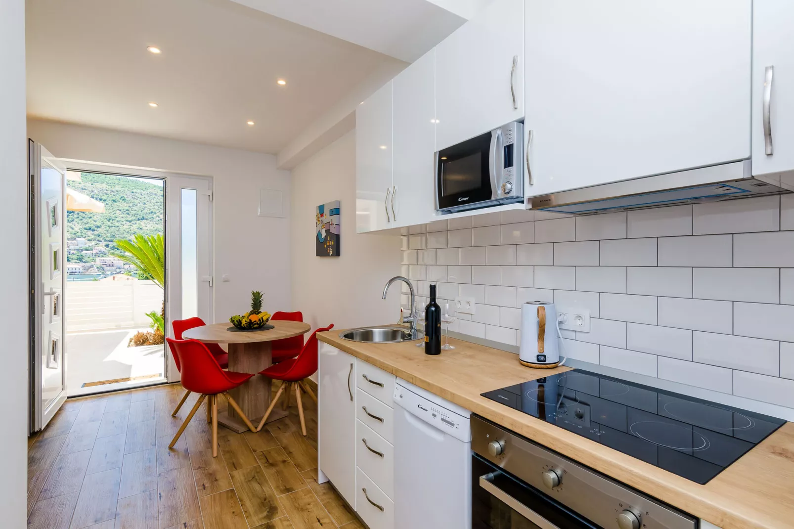 Apartment Moon River - Two-Bedroom Apartment with Terrace-Küche