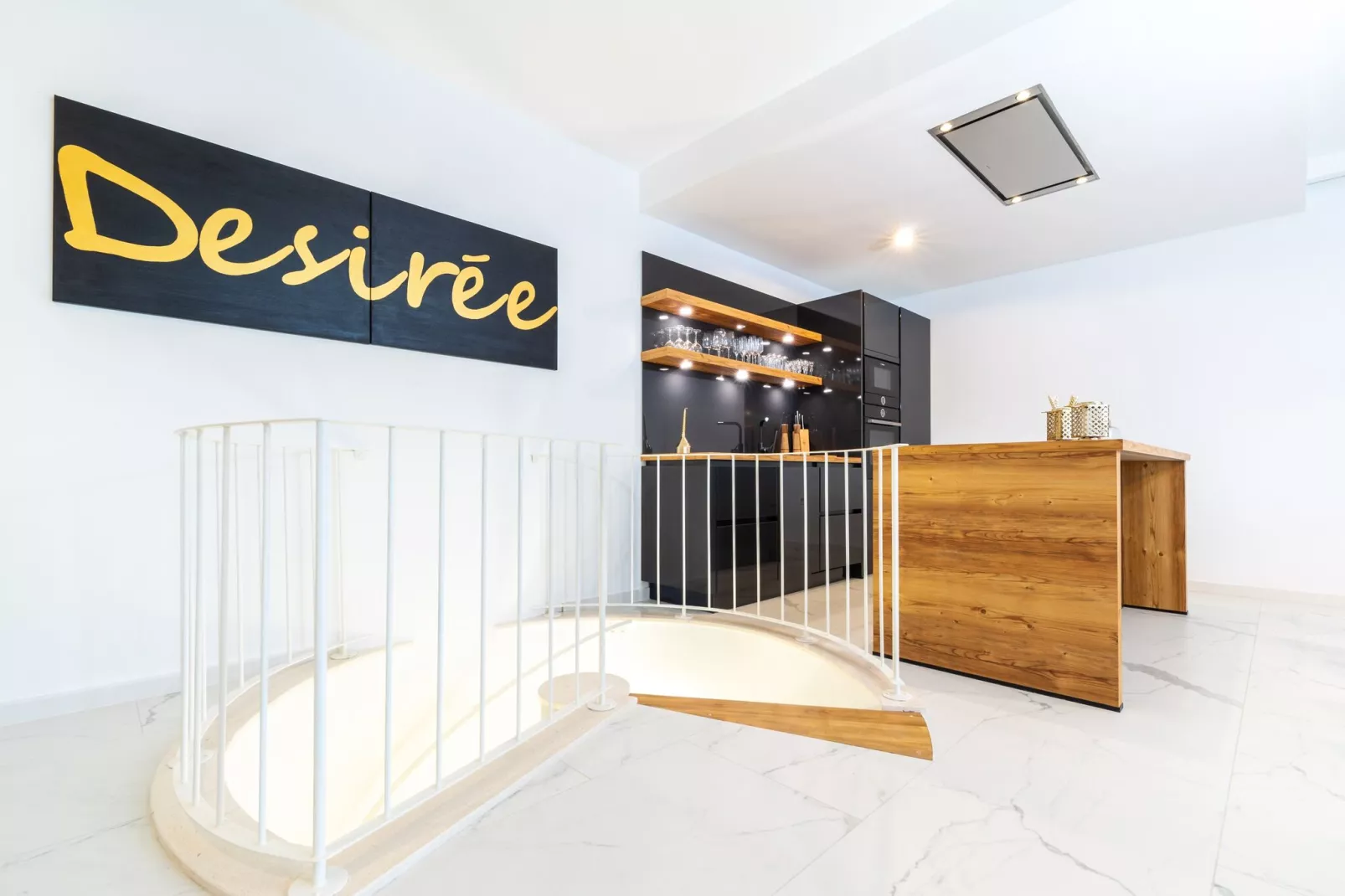 Villa Desire - Three Bedroom Villa with Pool and Sea View-Kitchen