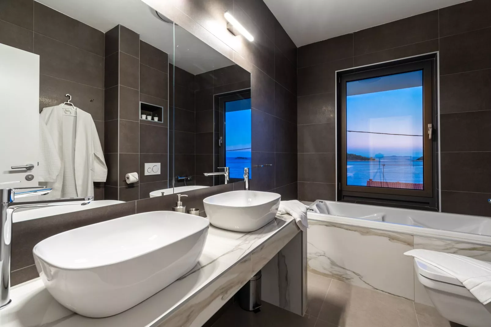 Villa Desire - Three Bedroom Villa with Pool and Sea View-Bathroom