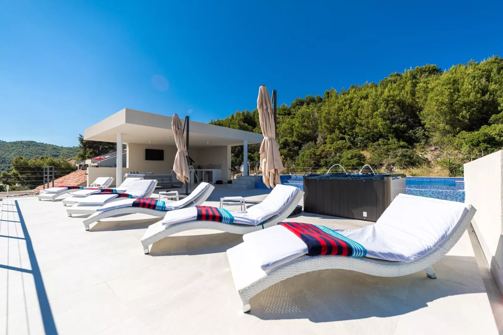 Villa Desire - Three Bedroom Villa with Pool and Sea View-Terrace