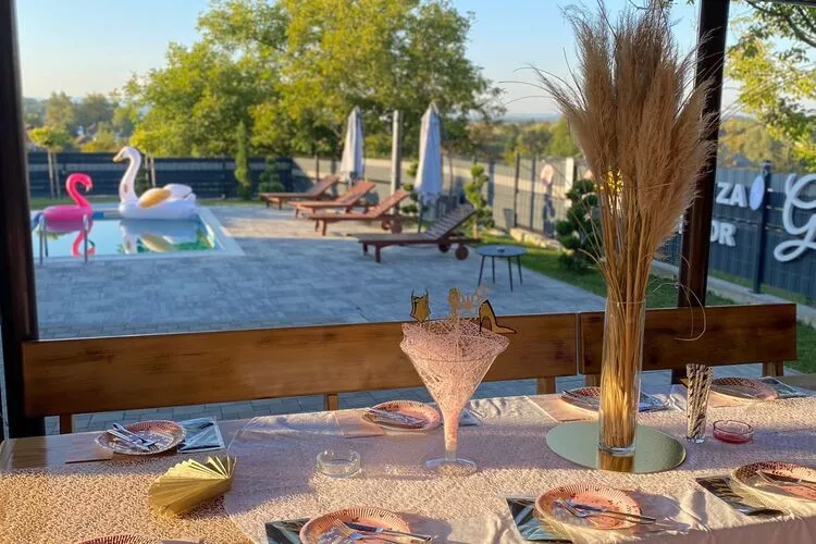 Holiday Home Gračec - Three  Bedroom Holiday Home with swimming pool-Terrasse