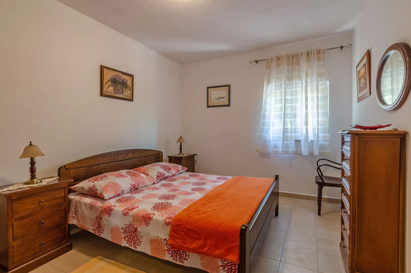 Vacation House Marija, Korčula-Two Bedroom Holiday Home with Terrace and Sea View-Chambre