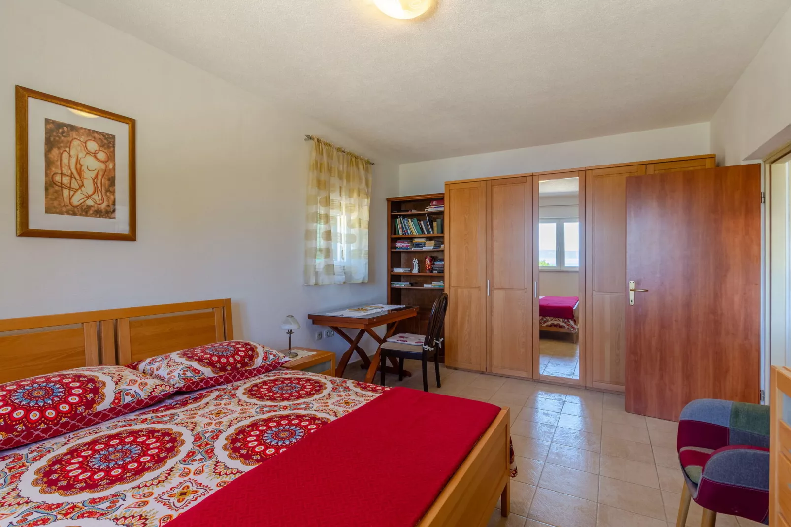 Vacation House Marija, Korčula-Two Bedroom Holiday Home with Terrace and Sea View-Chambre