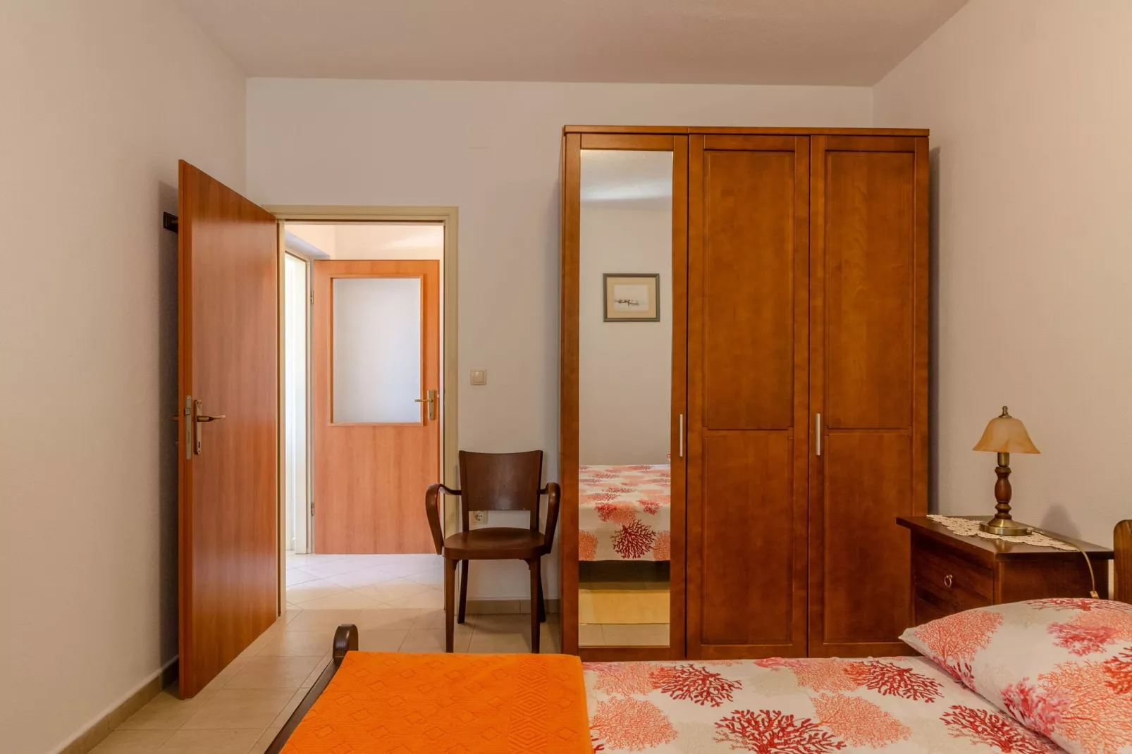 Vacation House Marija, Korčula-Two Bedroom Holiday Home with Terrace and Sea View-Chambre