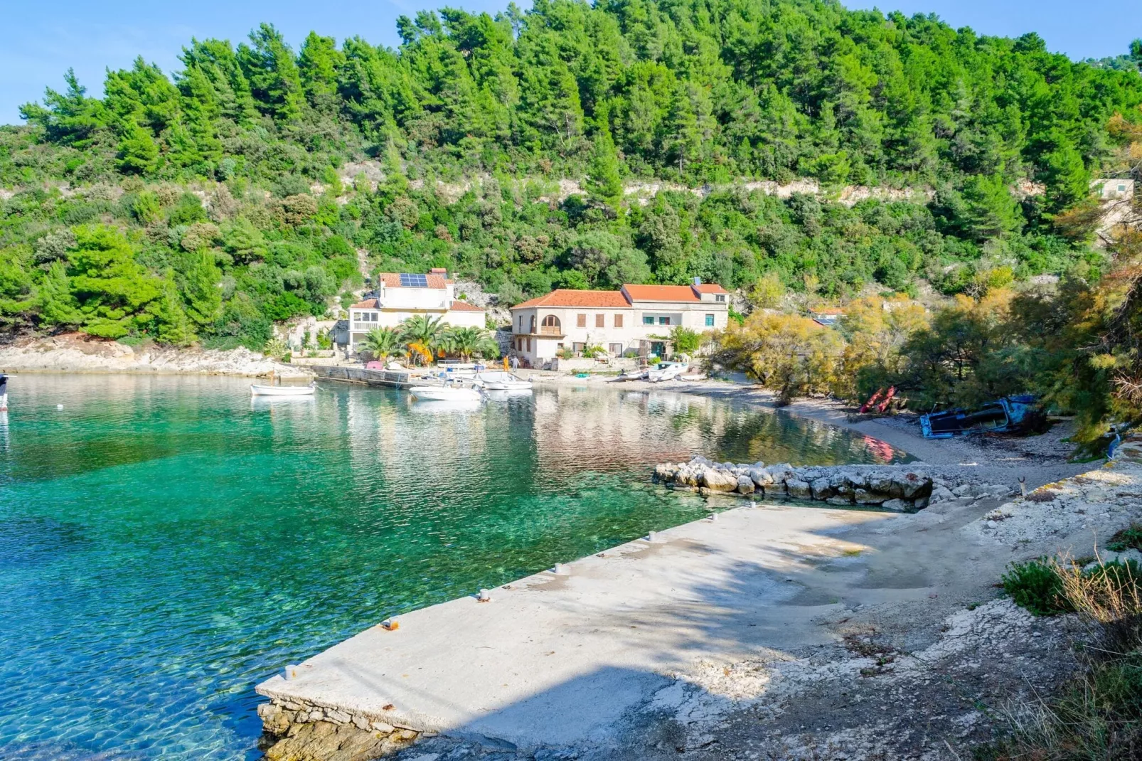 Vacation House Marija, Korčula-Two Bedroom Holiday Home with Terrace and Sea View-Vue