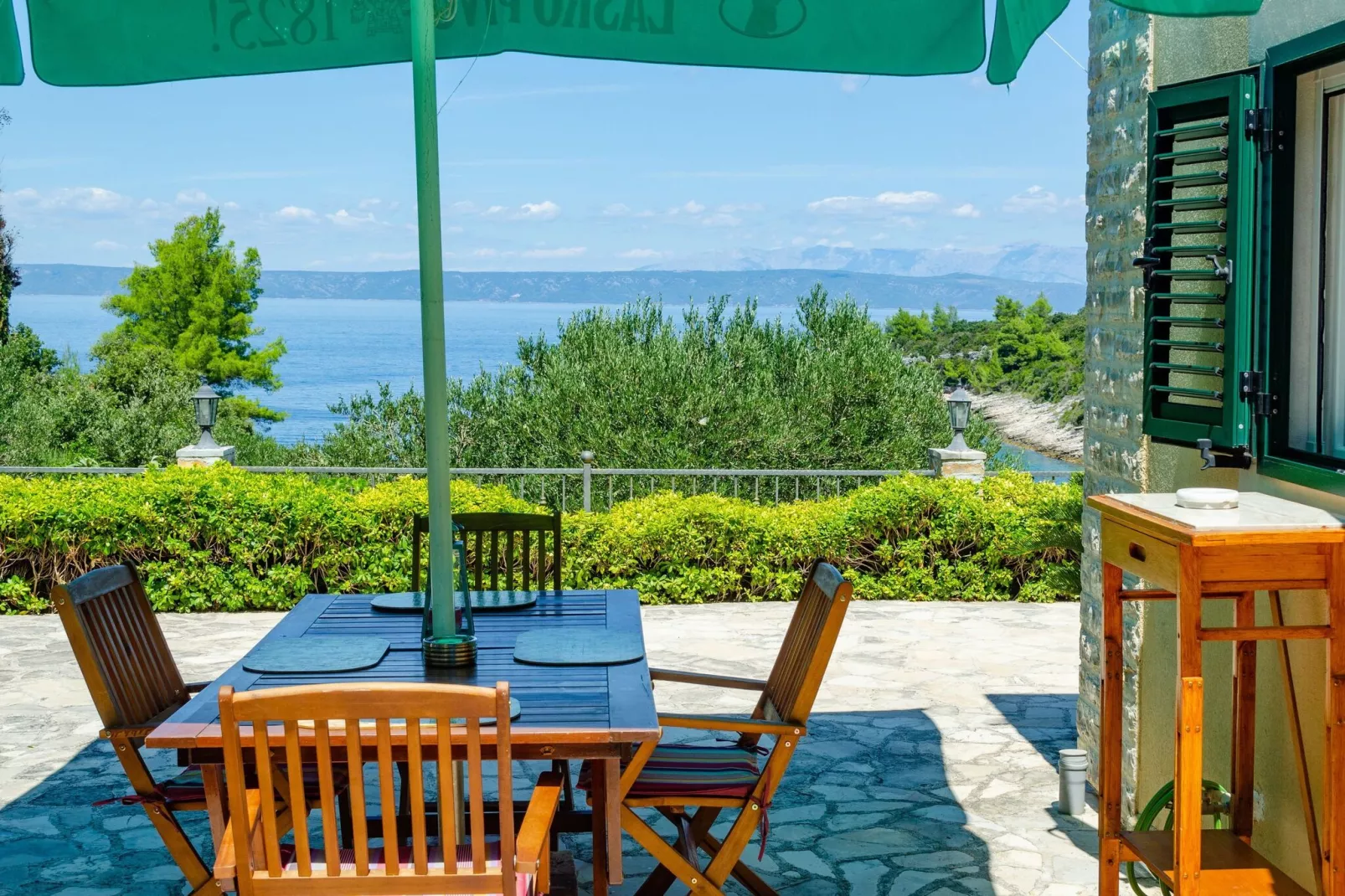 Vacation House Marija, Korčula-Two Bedroom Holiday Home with Terrace and Sea View-Terrasse