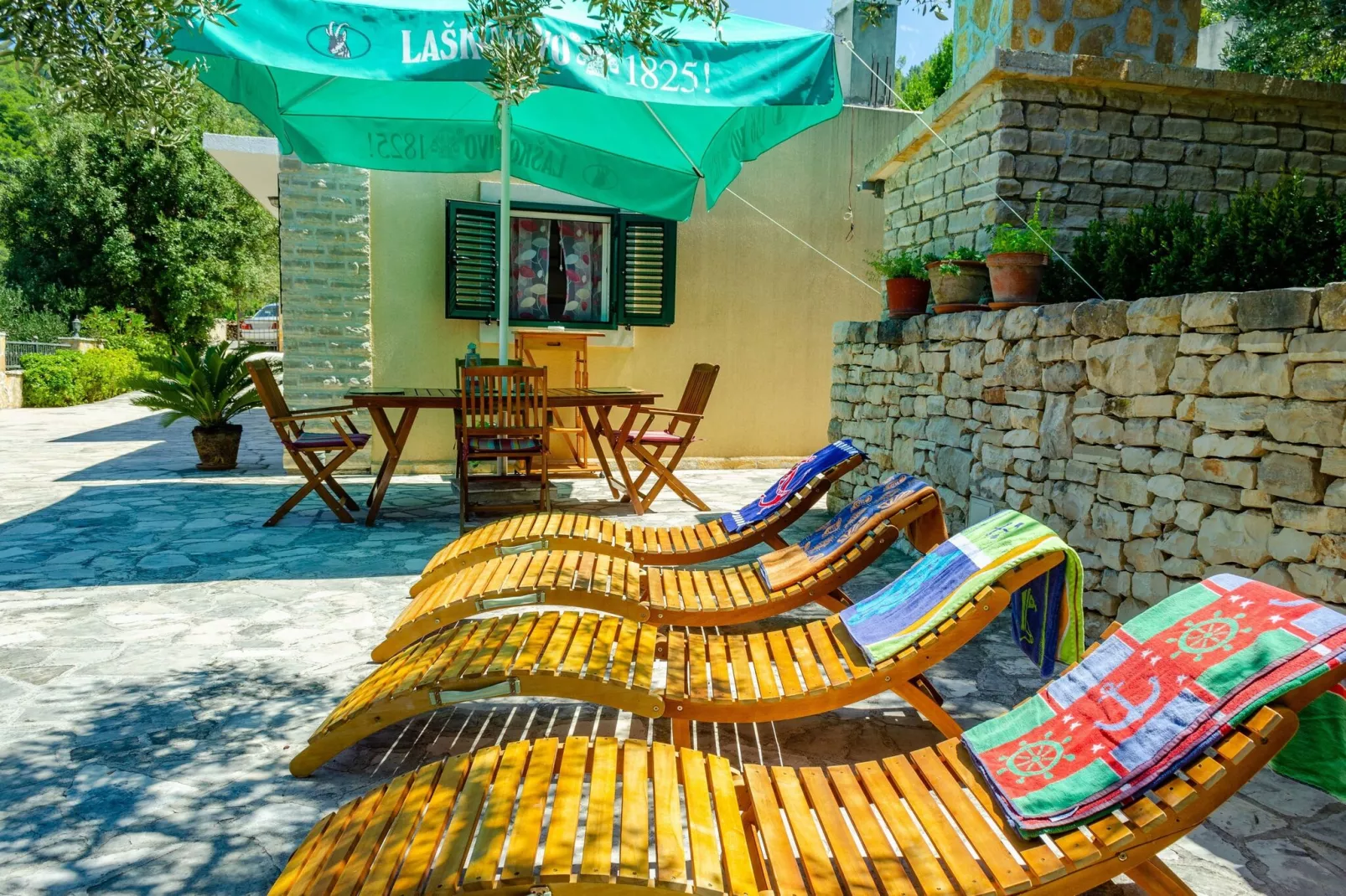 Vacation House Marija, Korčula-Two Bedroom Holiday Home with Terrace and Sea View-Terrasse