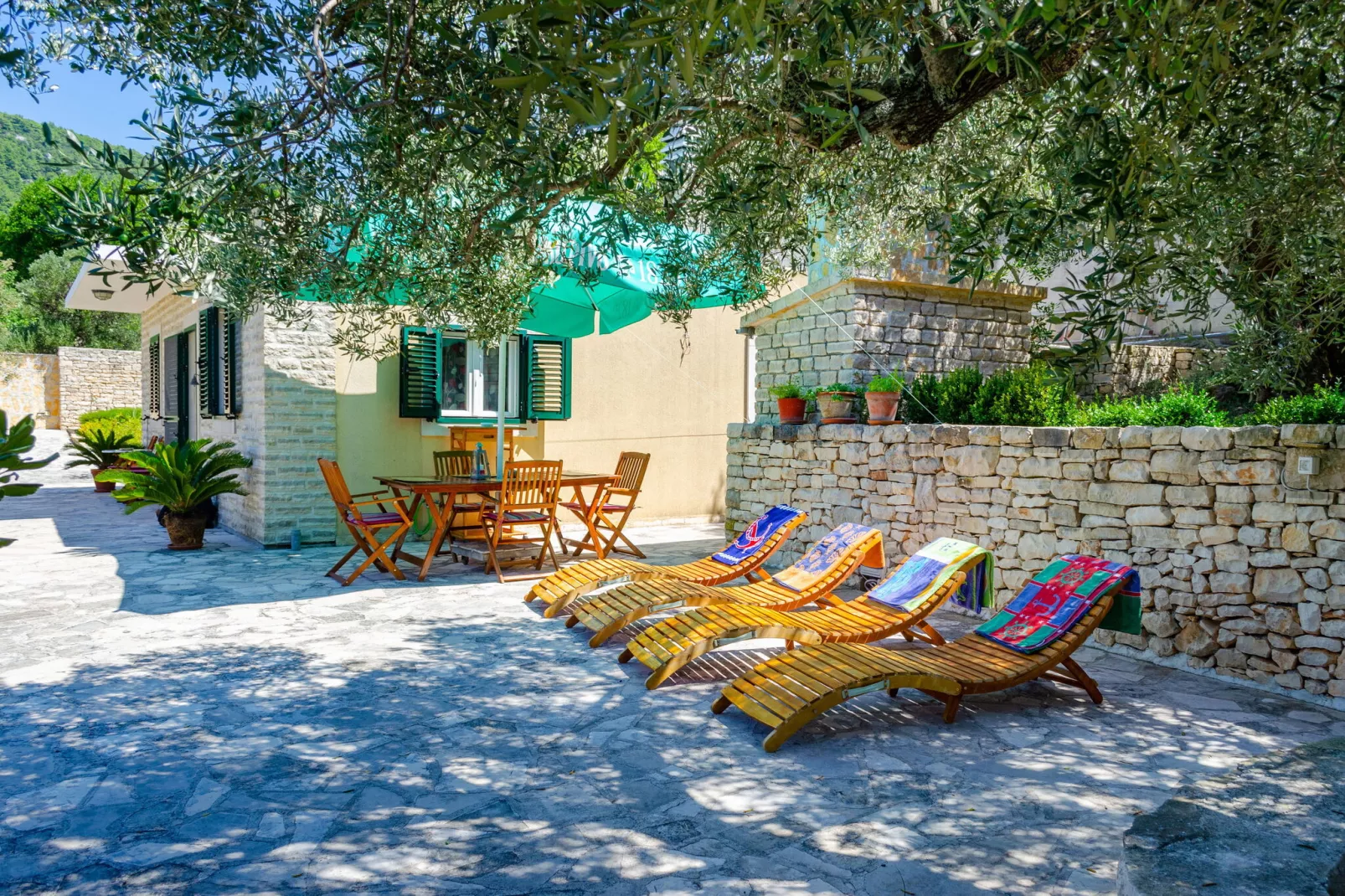 Vacation House Marija, Korčula-Two Bedroom Holiday Home with Terrace and Sea View-Terrasse