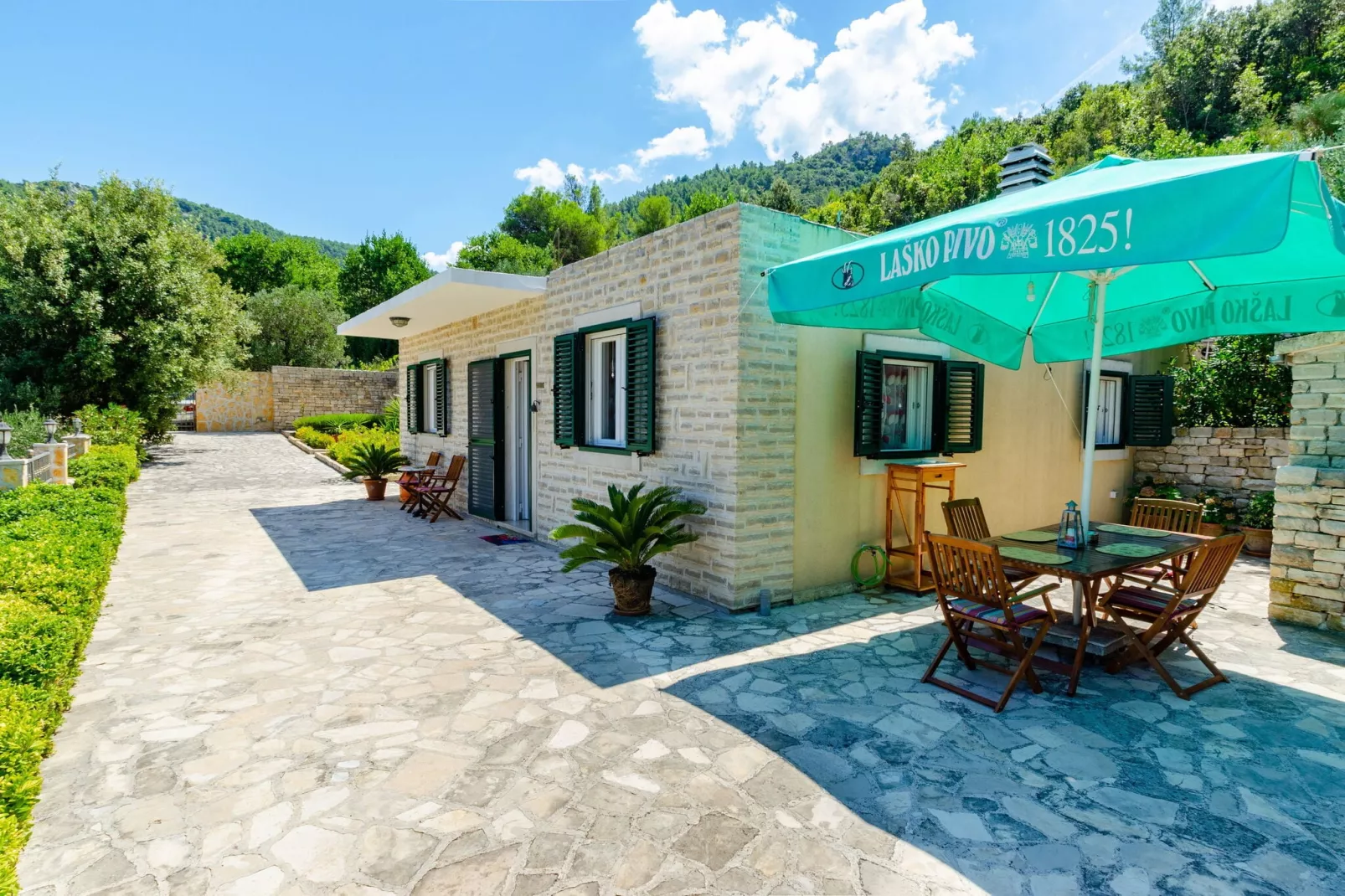 Vacation House Marija, Korčula-Two Bedroom Holiday Home with Terrace and Sea View-Terrasse