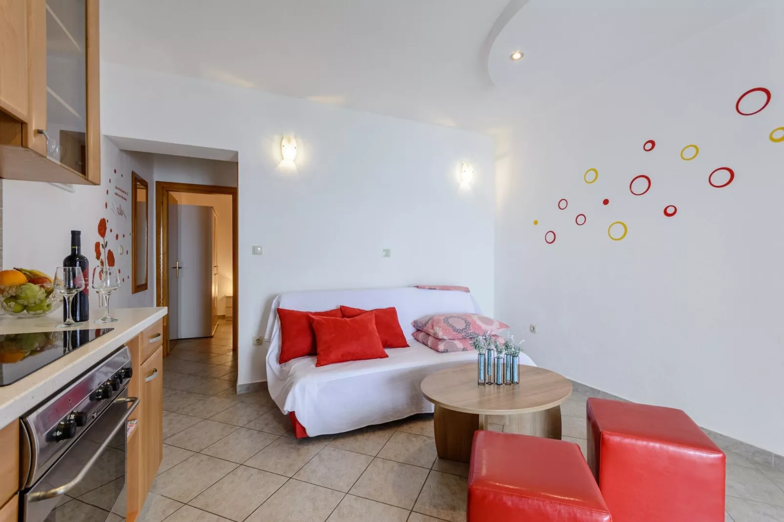 Apartments Hope (Dugi Rat) - Comfort OneBedroom Apartment with Terrace and Sea View (A1)-Kitchen