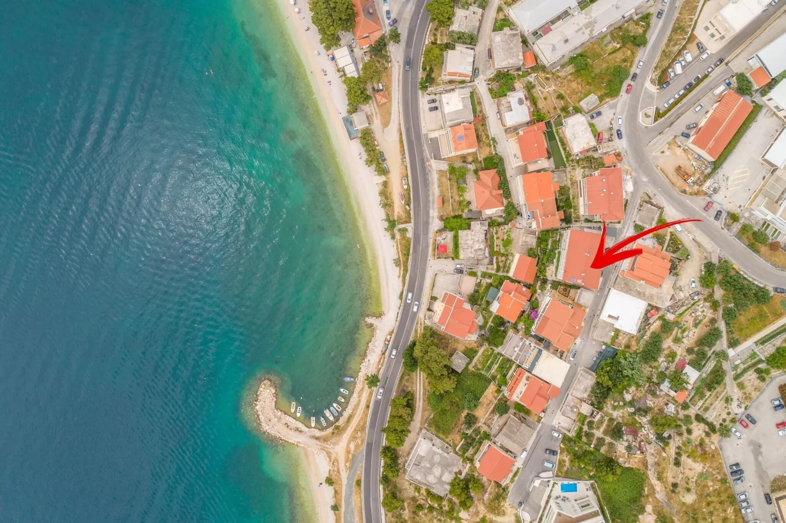 Apartments Hope (Dugi Rat) - One-Bedroom Apartment with Terrace and Sea View (A2)-View