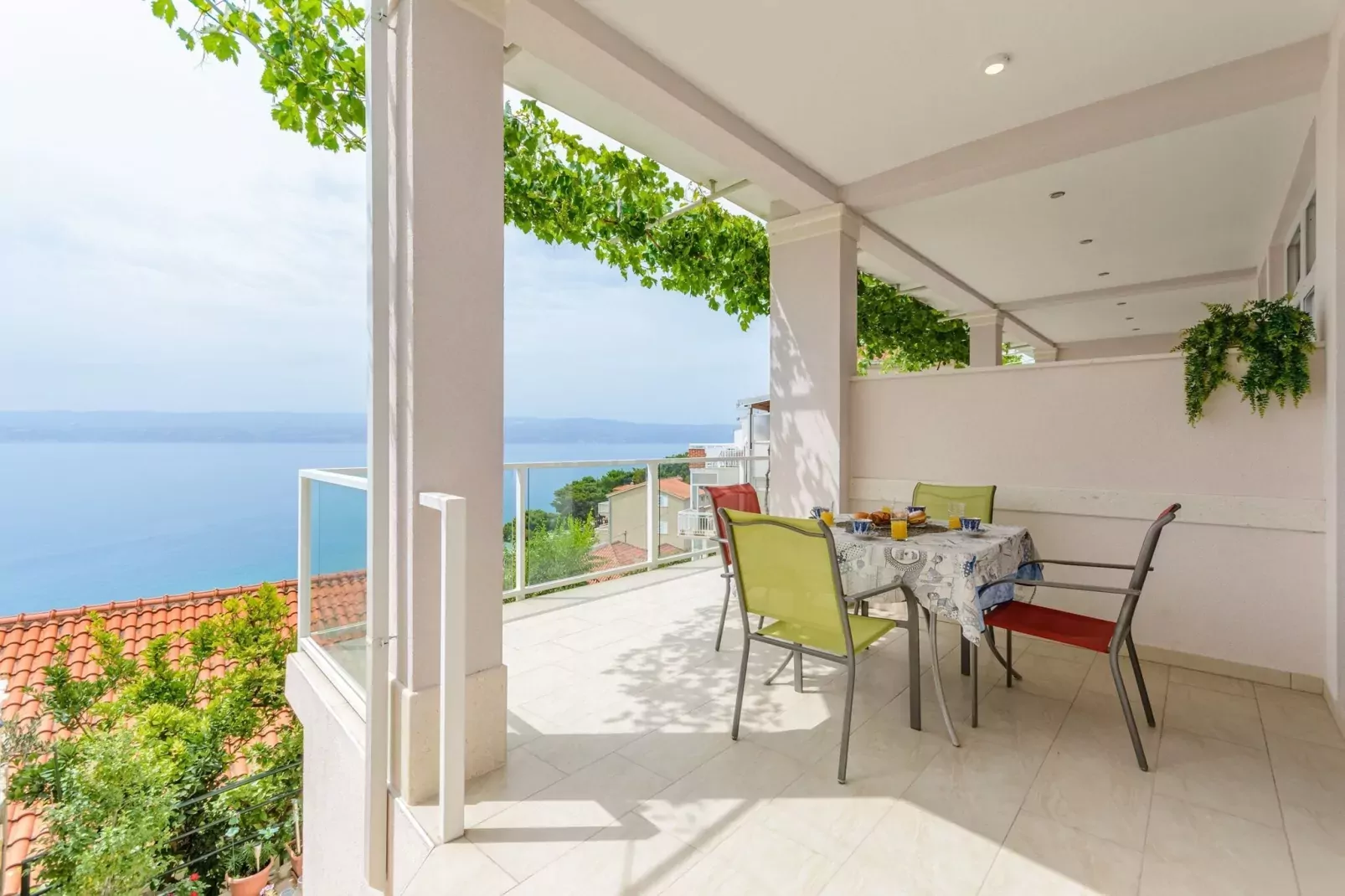 Apartments Hope (Dugi Rat) - One-Bedroom Apartment with Terrace and Sea View (A2)-Terrace
