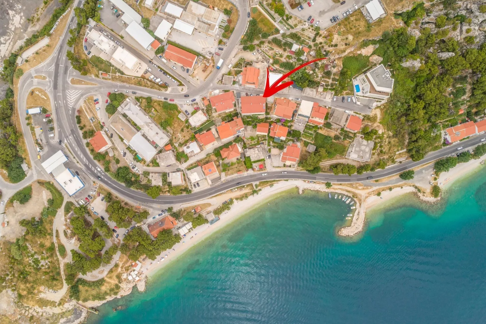 Apartments Hope (Dugi Rat) - Standard One-Bedroom Apartment with Terrace and Sea View (A3)-View