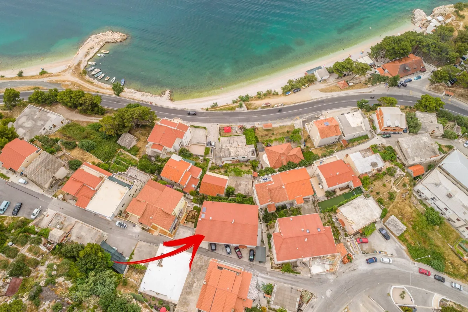 Apartments Hope (Dugi Rat) - Standard One-Bedroom Apartment with Terrace and Sea View (A3)-View