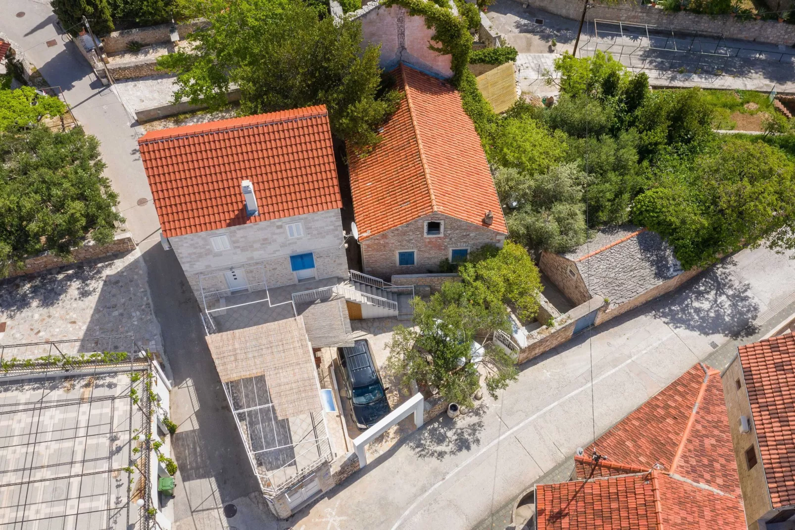 Villa Balarin - Five Bedroom Holiday Home with Terrace and City View-Aussicht