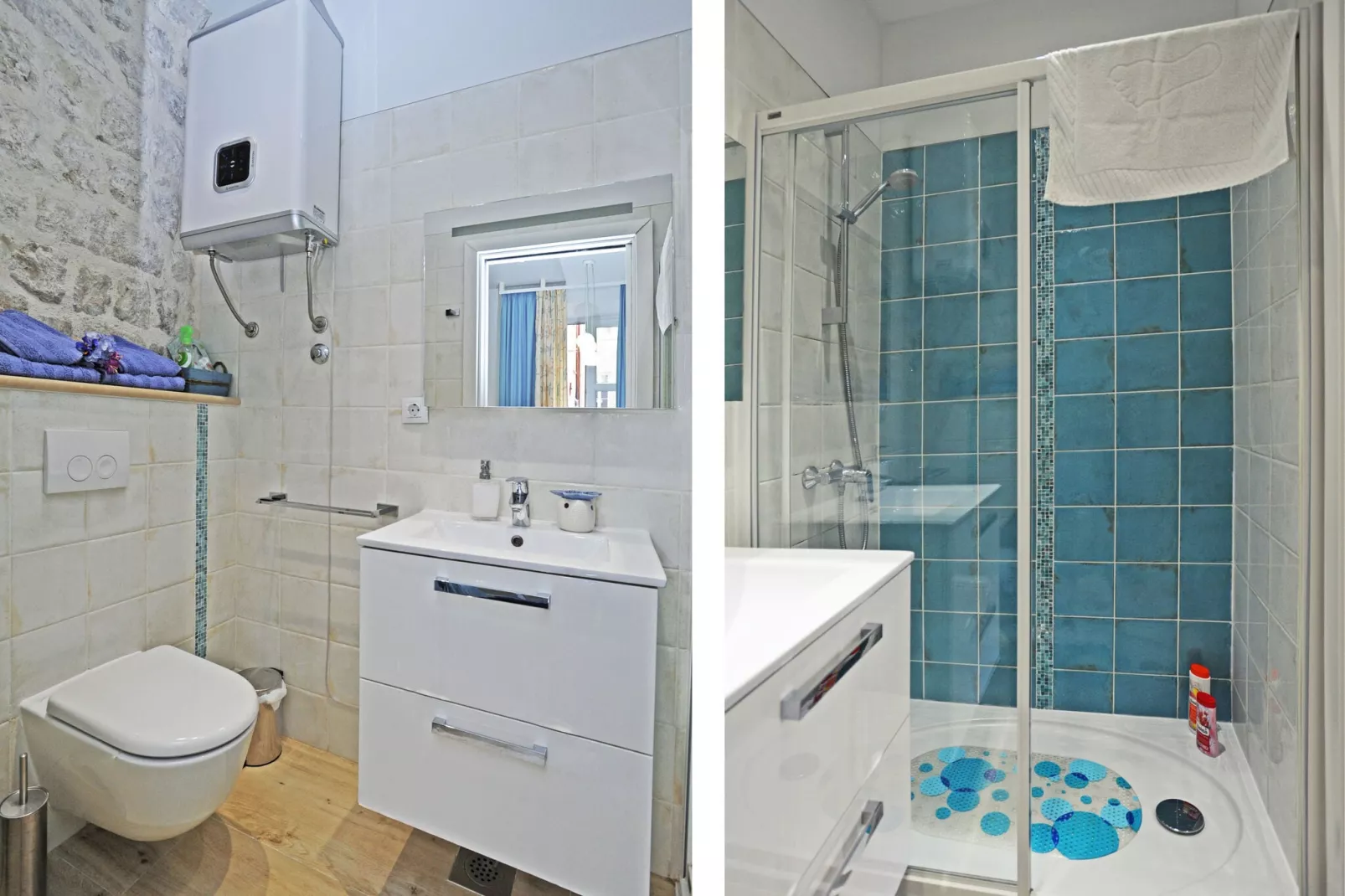 L & L Old Town Apartments - Studio Apartment ( Lacroma)-Salle de bain