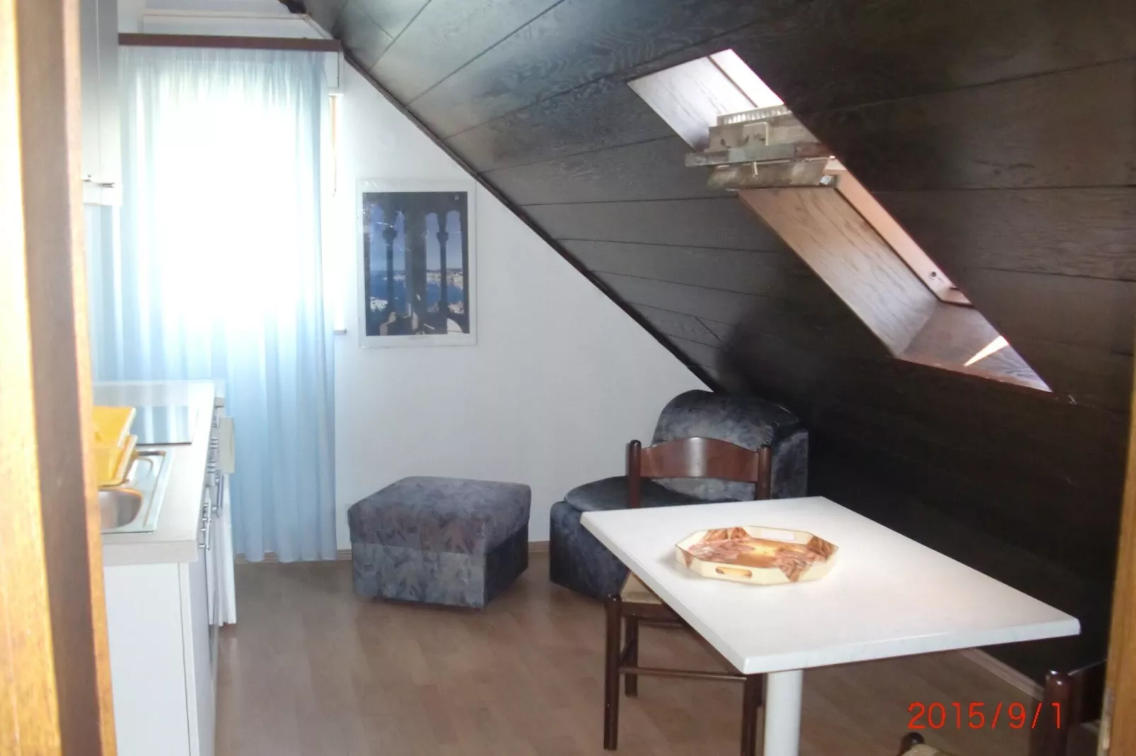 Villa Elit- Three Bedroom Apartment with Sea View Terrace (Penthouse)-Living room