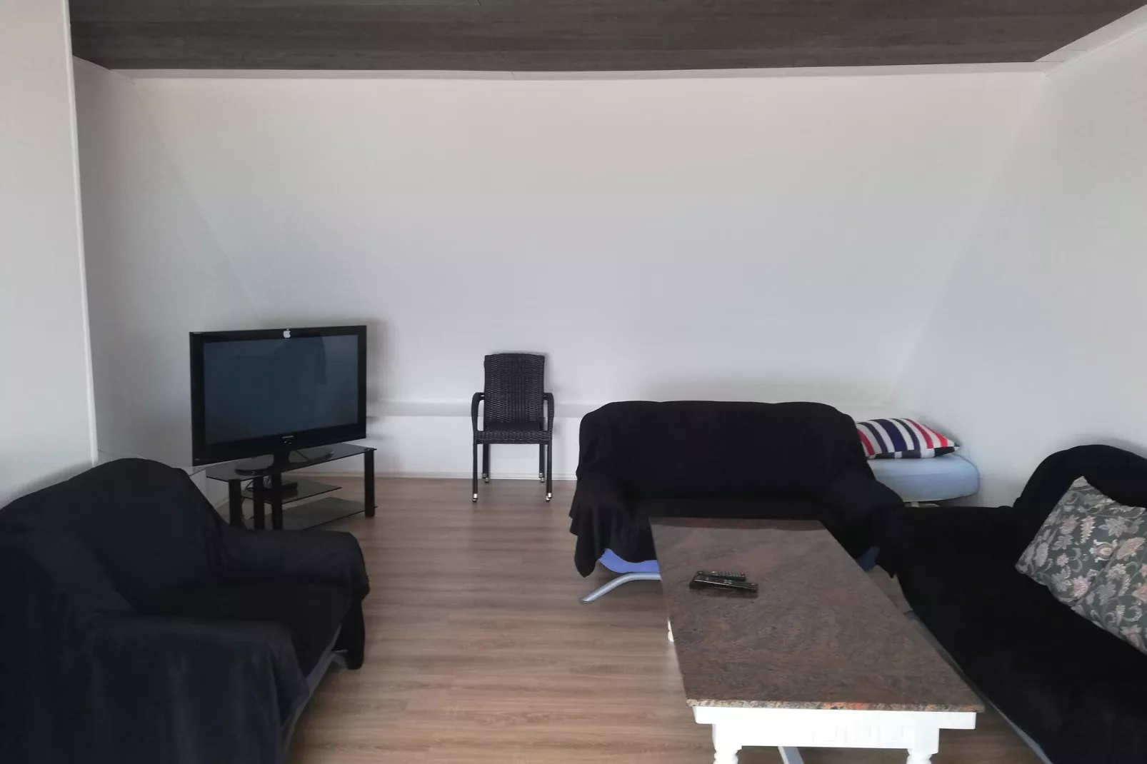 Villa Elit- Three Bedroom Apartment with Sea View Terrace (Penthouse)-Living room