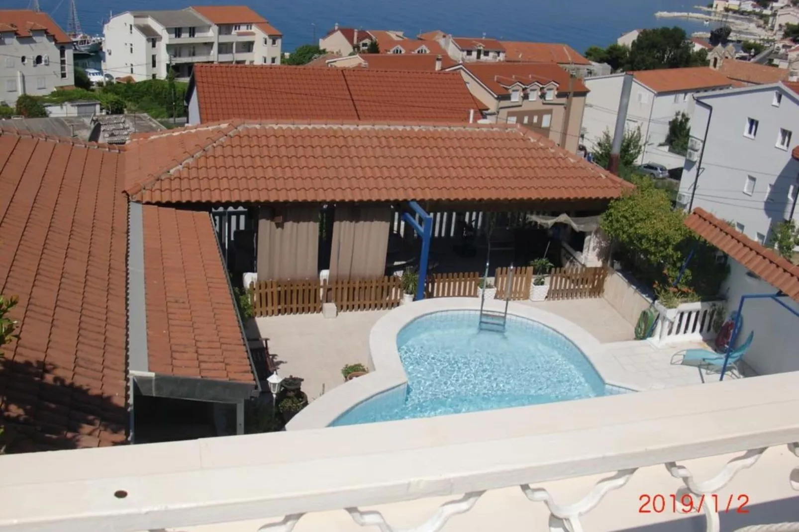 Villa Elit- Three Bedroom Apartment with Sea View Terrace (Penthouse)-Pool