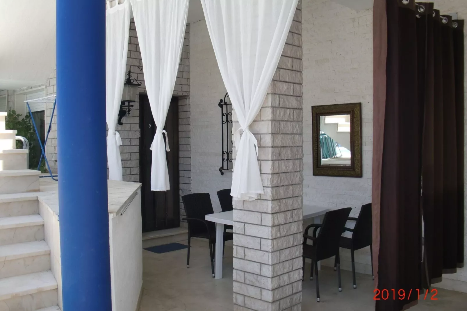 Villa Elit - Comfort Two Bedroom Apartment with Terrace ( A5)-Terrasse