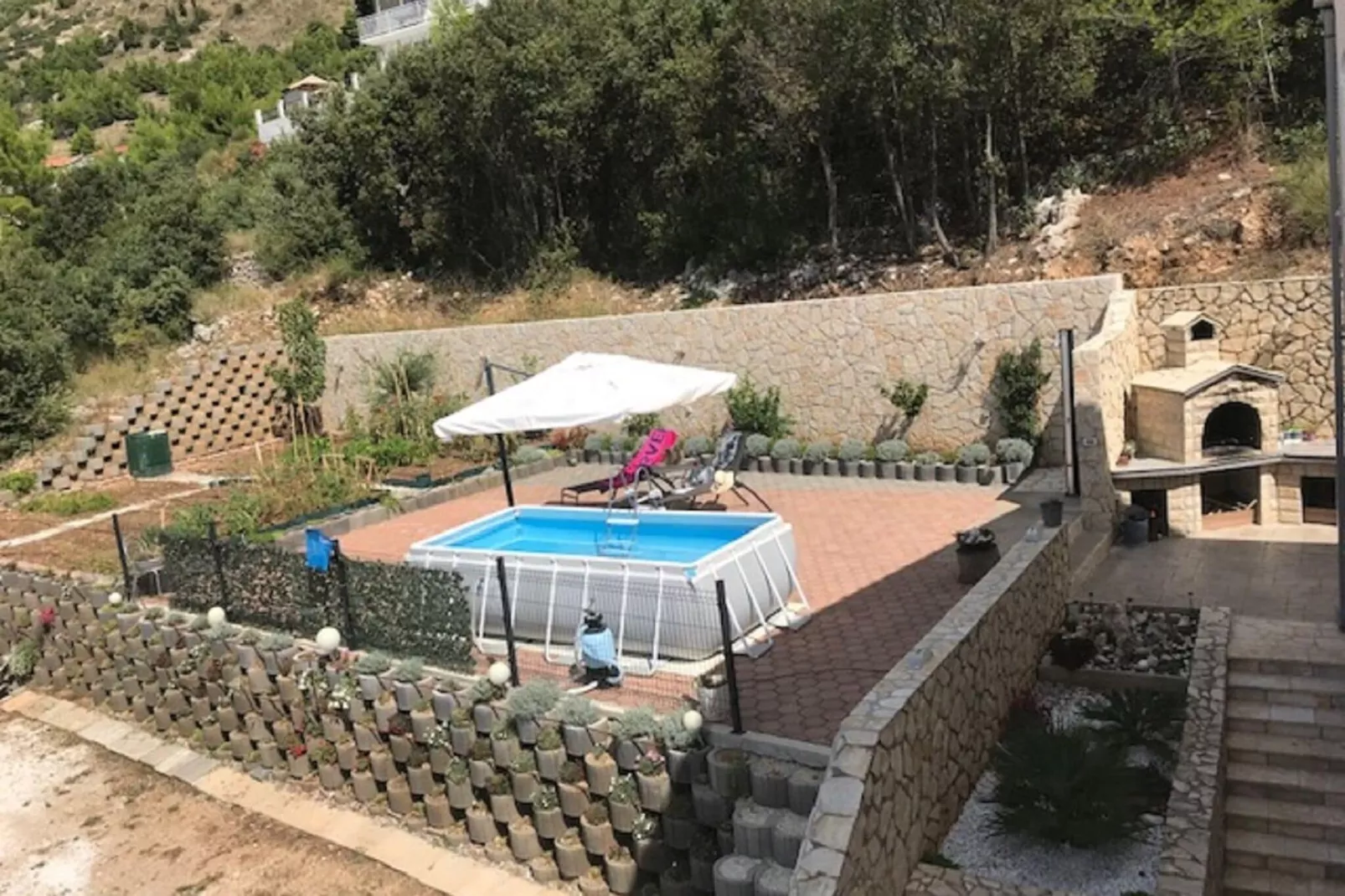 Apartments Palma - Two Bedroom Apartment with Balcony and Sea View  ( Veliki )-Pool