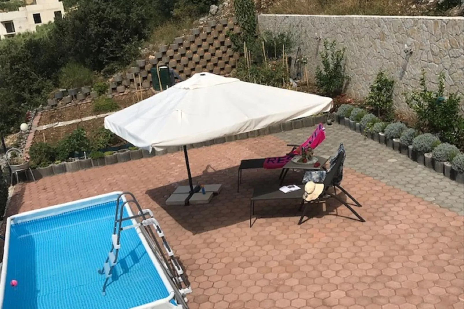 Apartments Palma - Two Bedroom Apartment with Balcony and Sea View  ( Veliki )-Pool